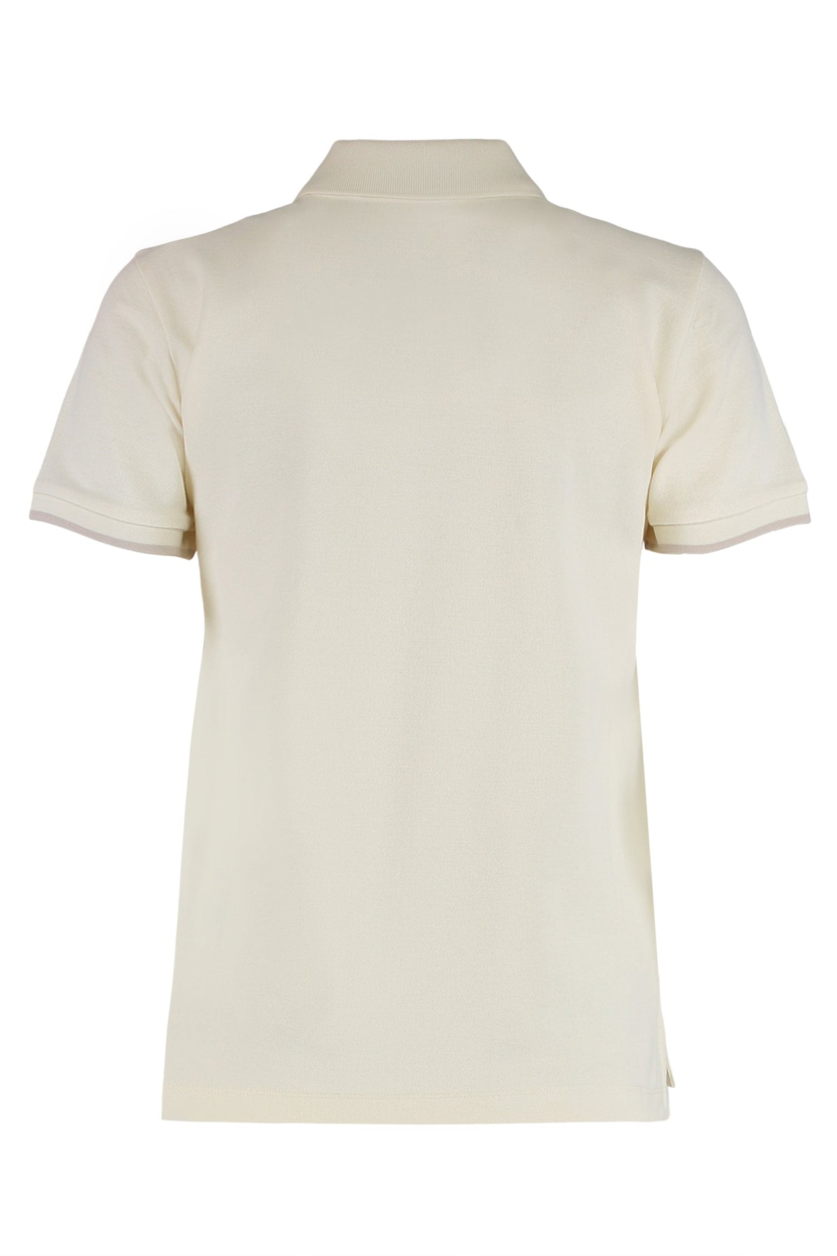 Moncler Pique cotton polo with logo