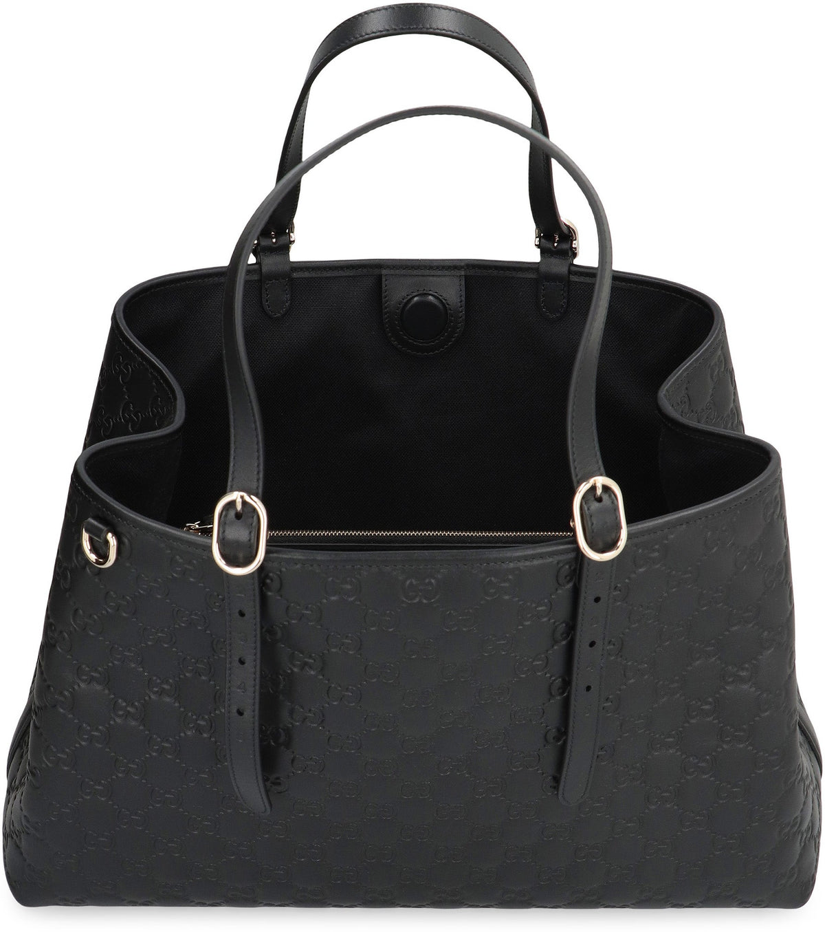 GG Emblem large leather tote BAGS