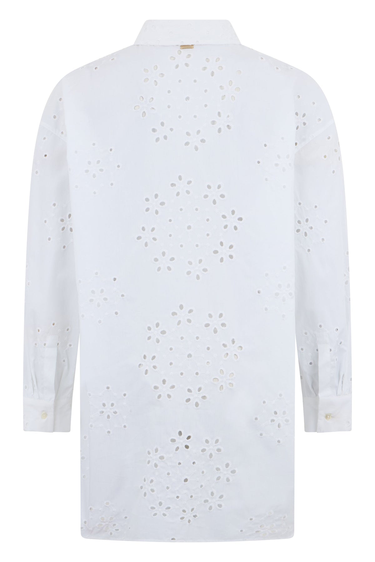 Cotton shirt with sangallo lace RTW