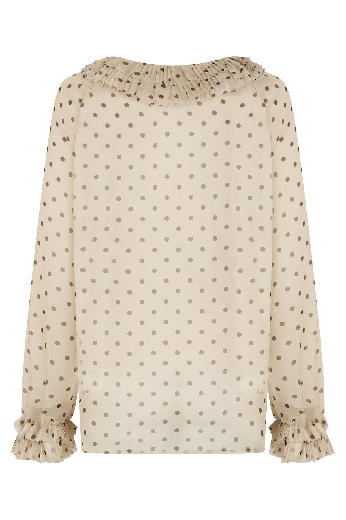 Polka dot polyester blouse RTW