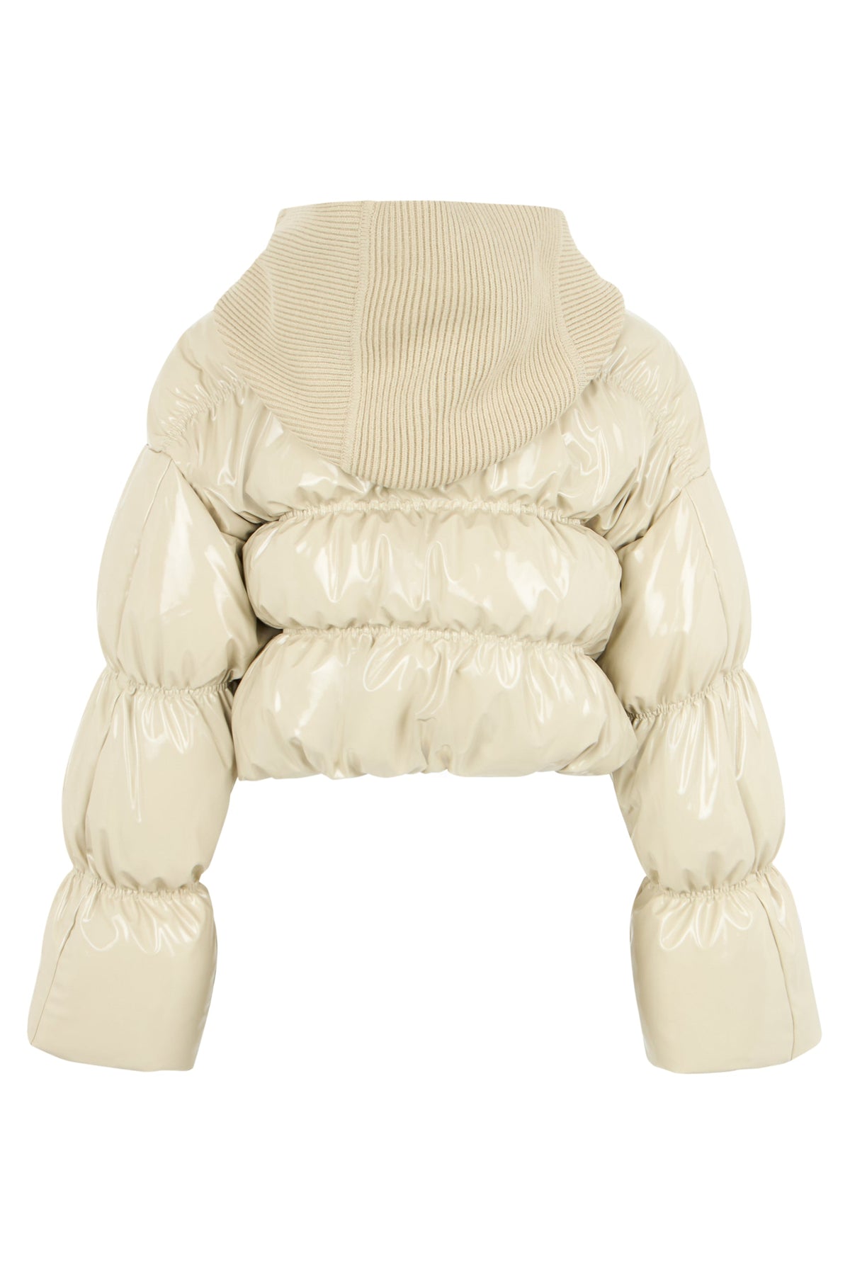 Puffer jacket with asymmetric buttoning RTW