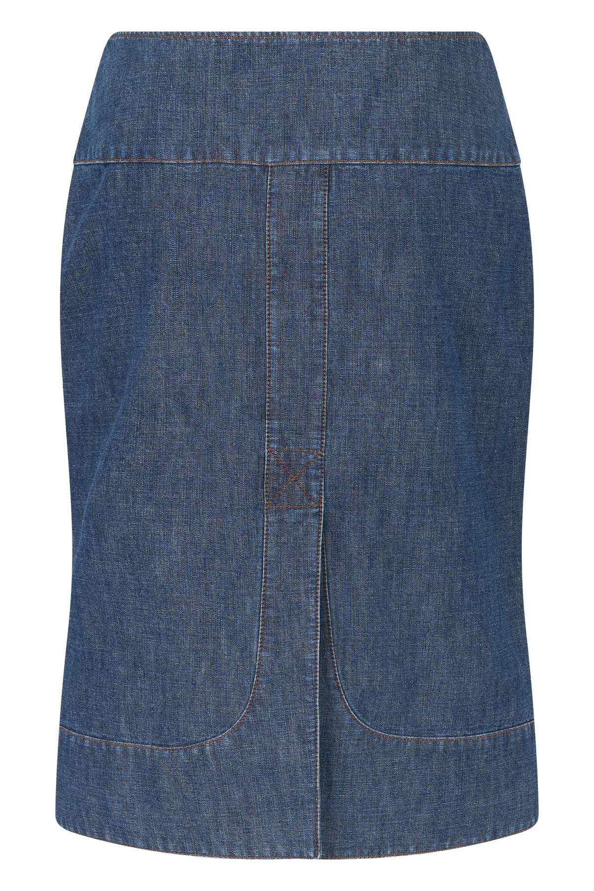 Denim skirt with zipper RTW