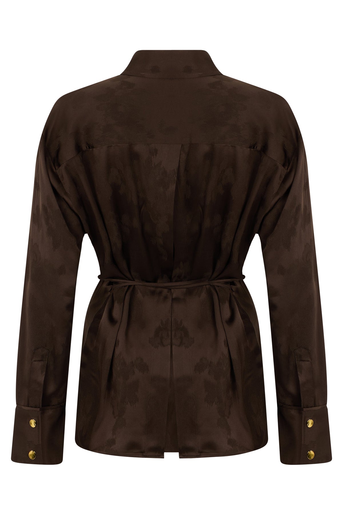 Satin shirt with jacquard effect RTW