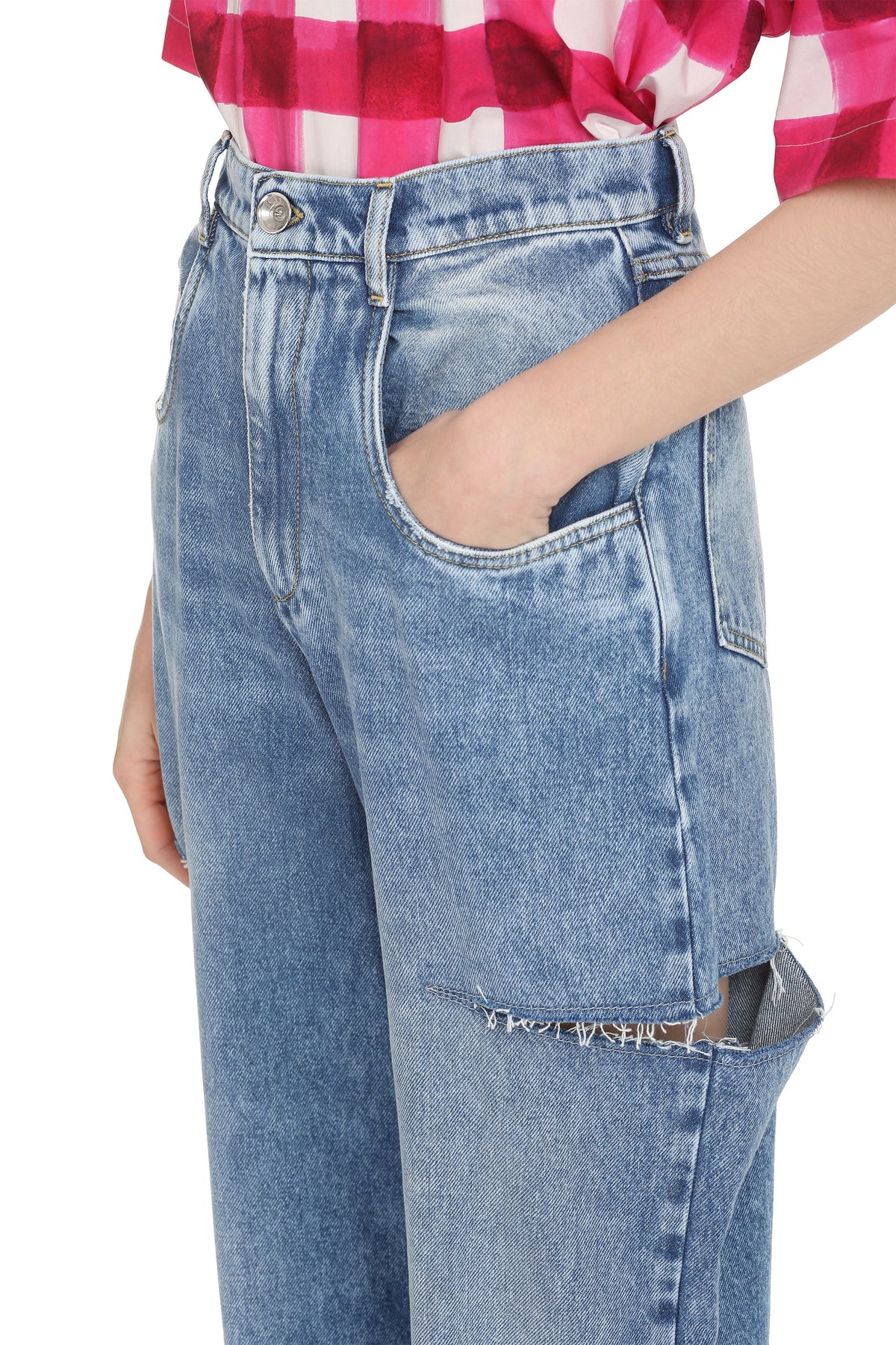 Maison Margiela High-waist wide-leg jeans