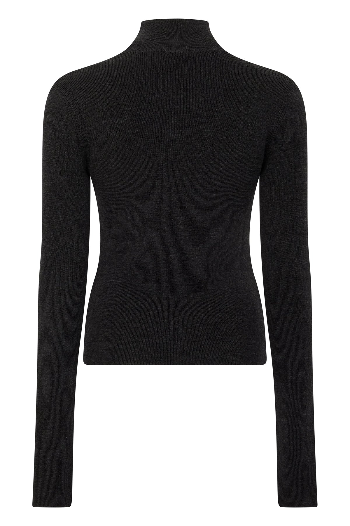 Fitted sweater with high collar RTW