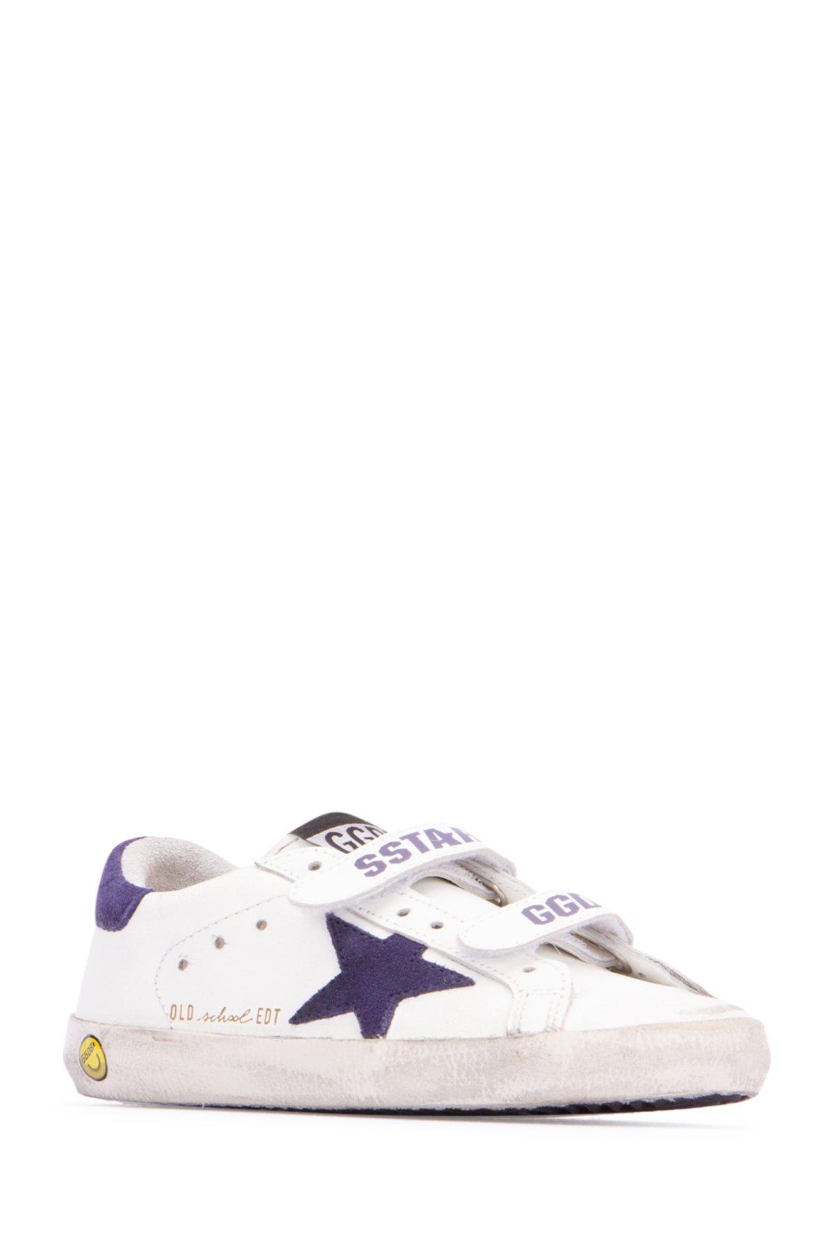 Golden Goose Kids Old school leather upper suede star and heel