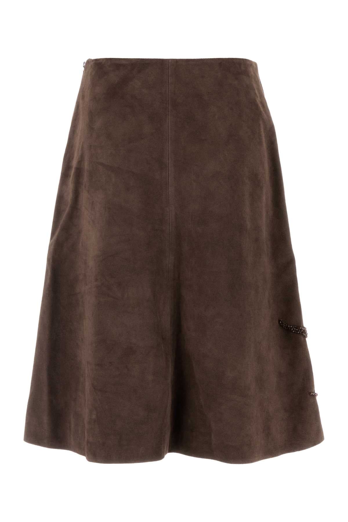 DAFNE SUEDE MIDI SKIRT SKIRTS