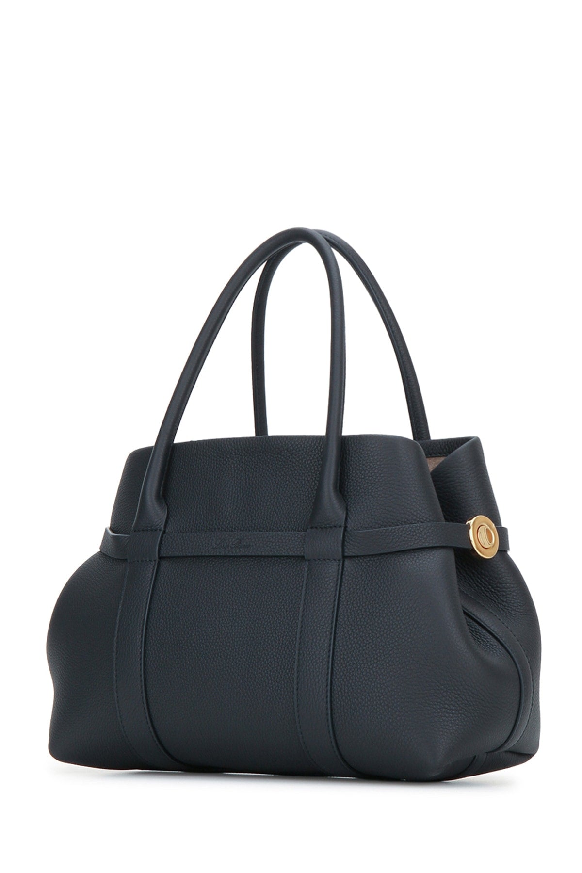 GHIERA SHOPPER SMALL FINE GRAINED LEATHER HANDBAGS