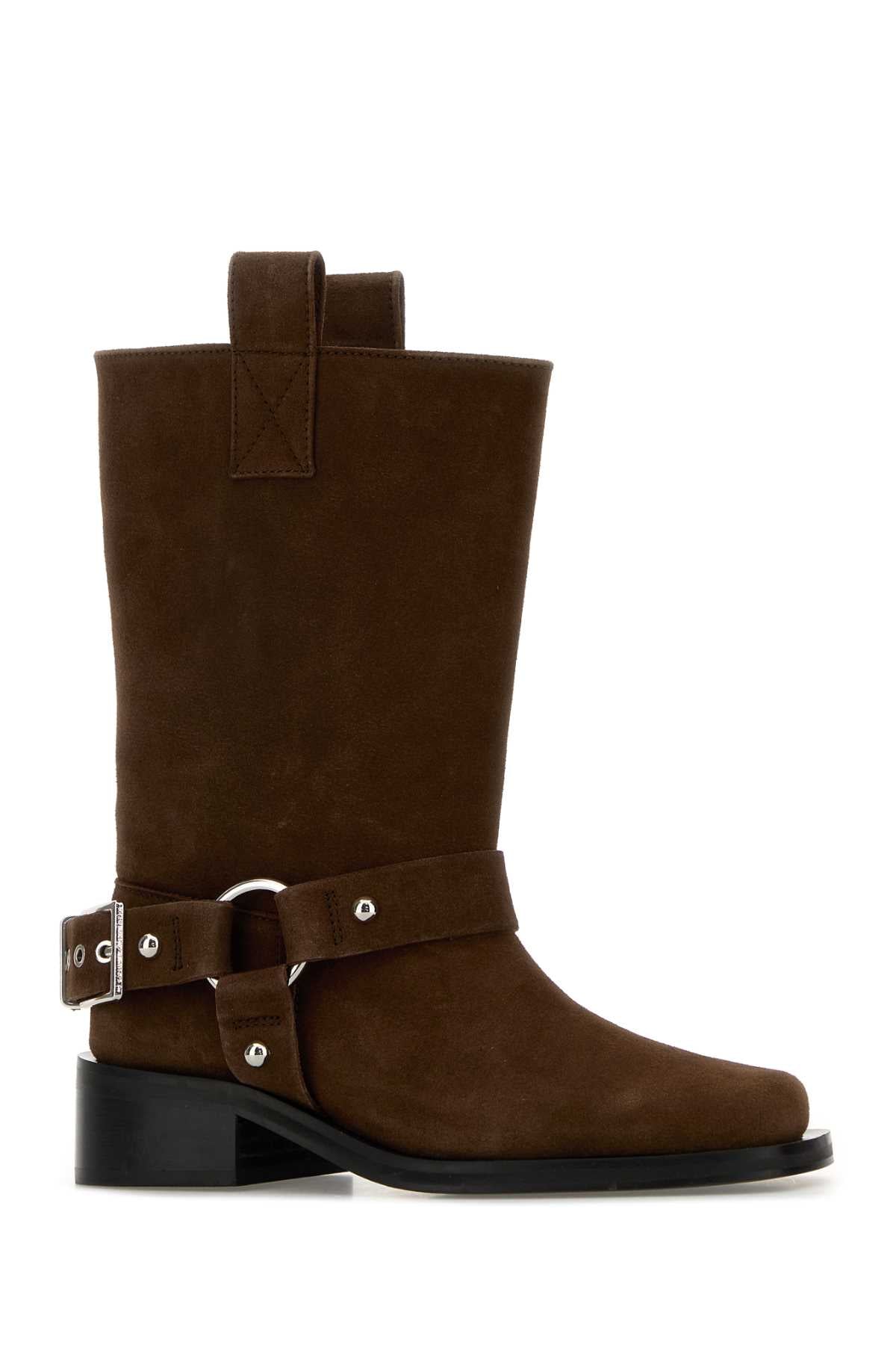 MID SHAFT BIKER BOOT RECYCLED SUEDE PELINOVA BOOTS