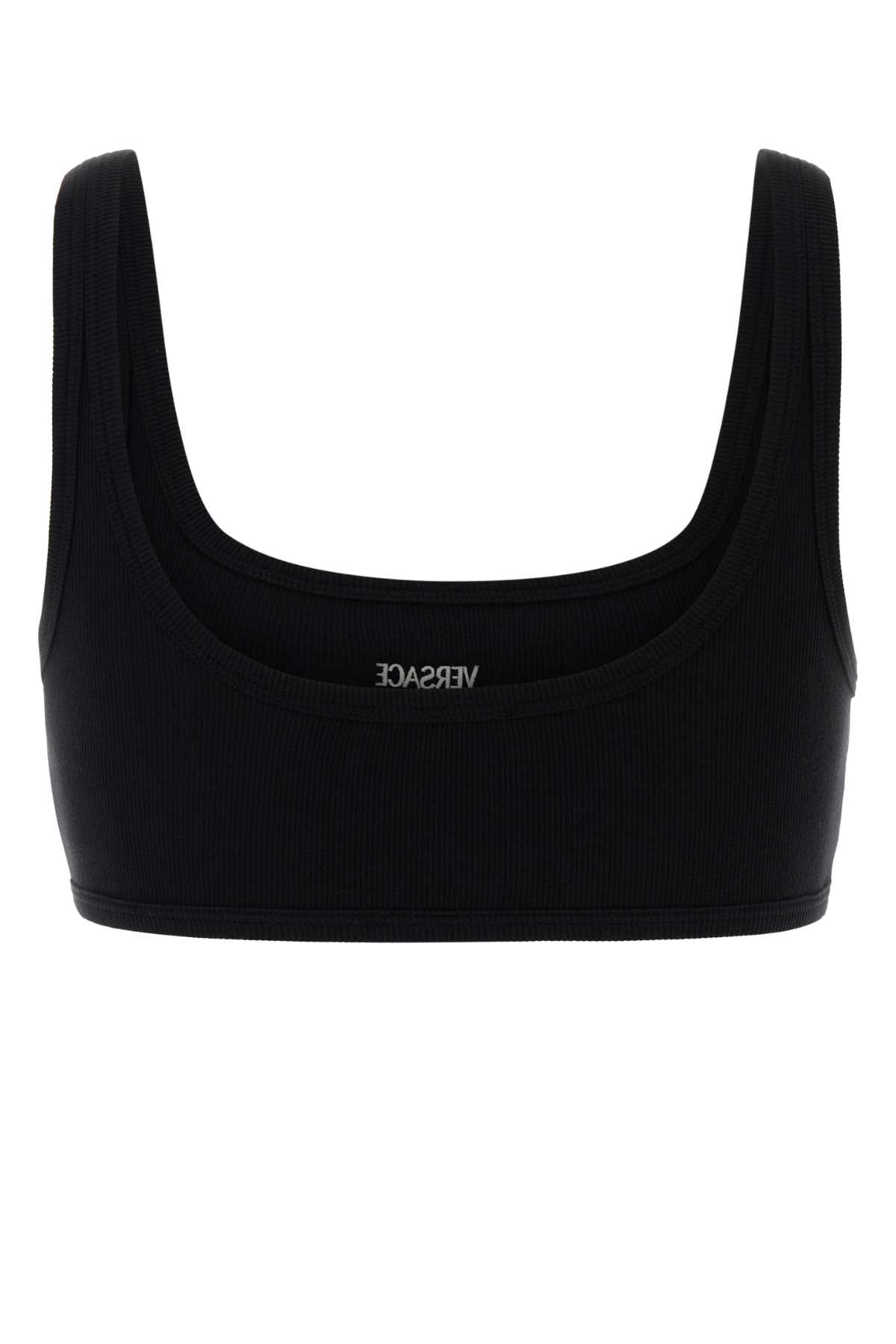 Versace Bra bio cotton rib