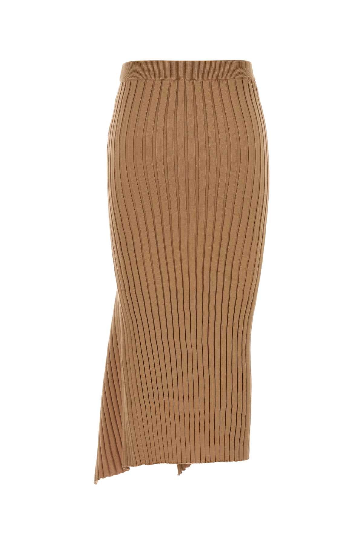 Stella Mccartney Cotton ribbed skirt