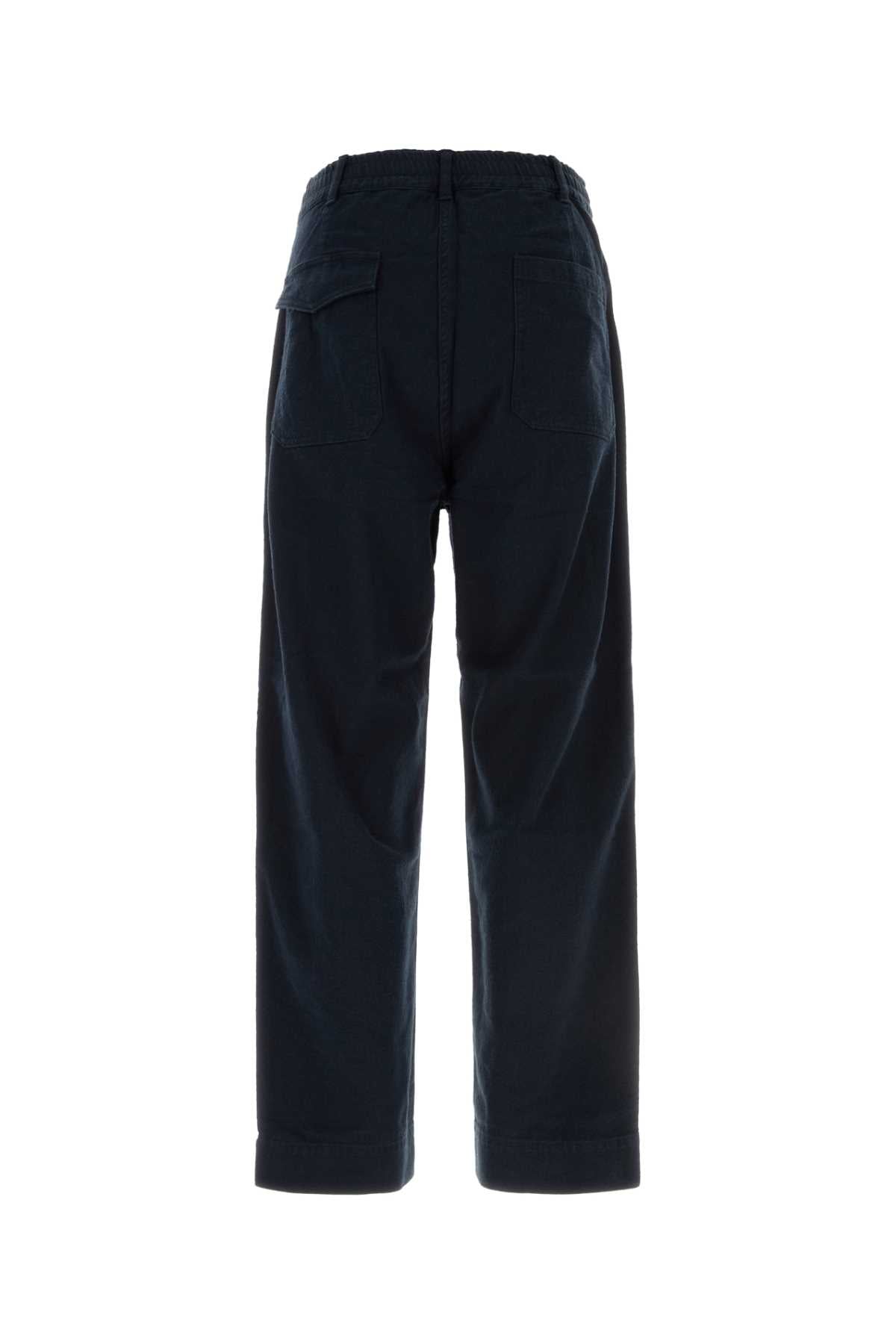 SILK NEP COTTON TWILL DECK PANTS PANTS