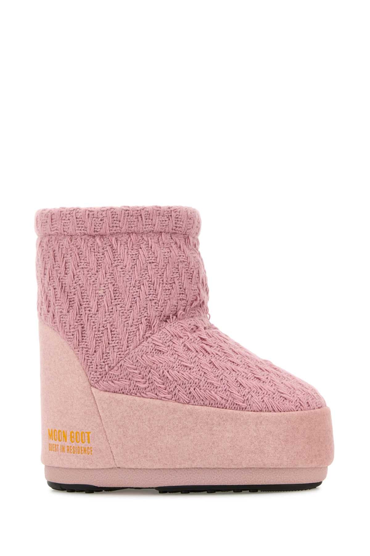 Moon Boot Mb x gir icon low nolace knit rose