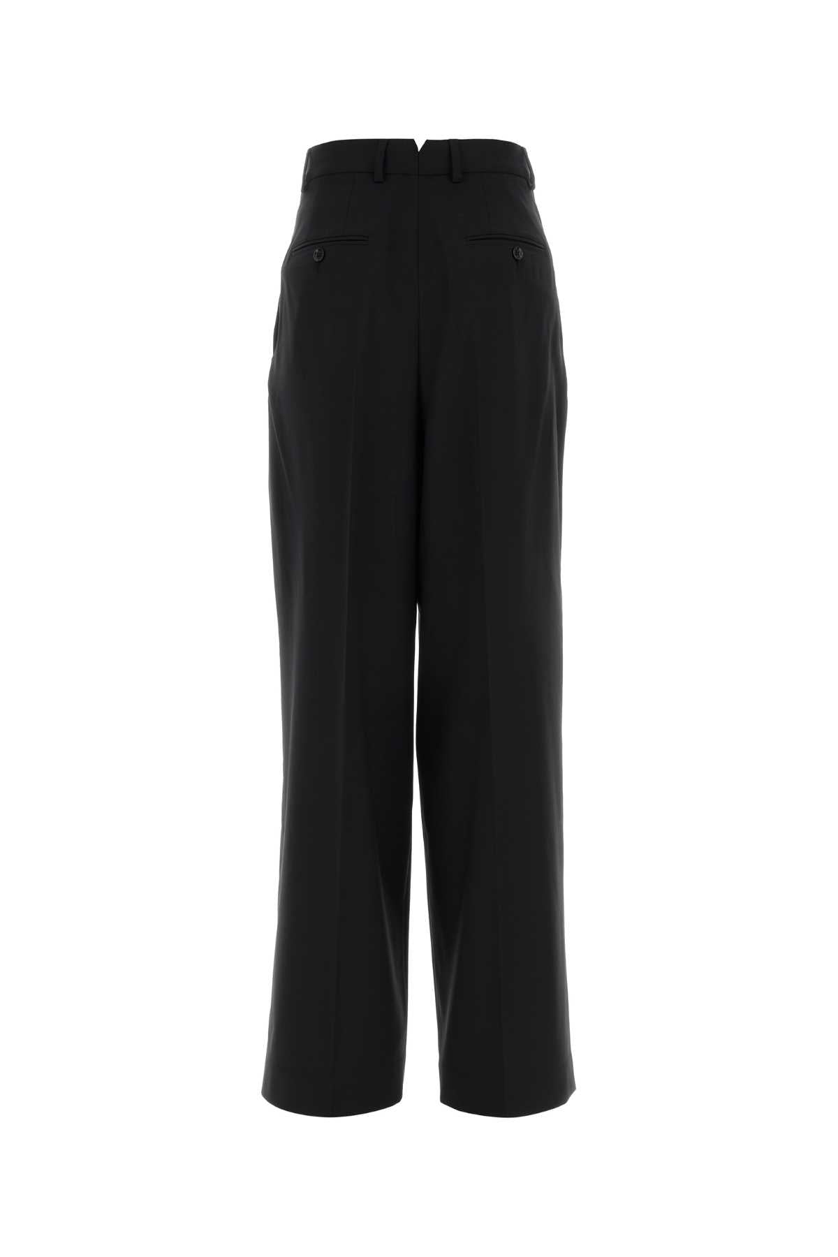 Ami High waist wide trousers with two pleats