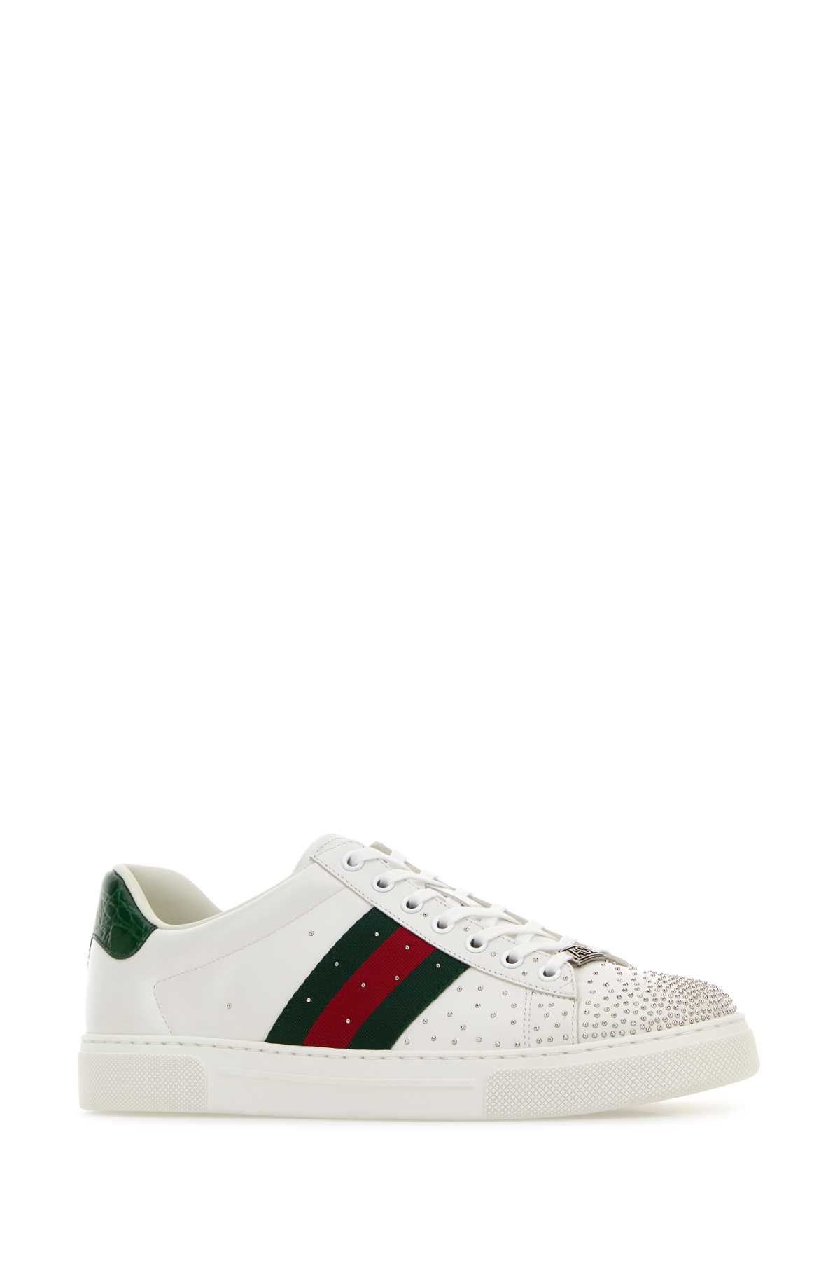Gucci Leather upper and rubber sole sneaker