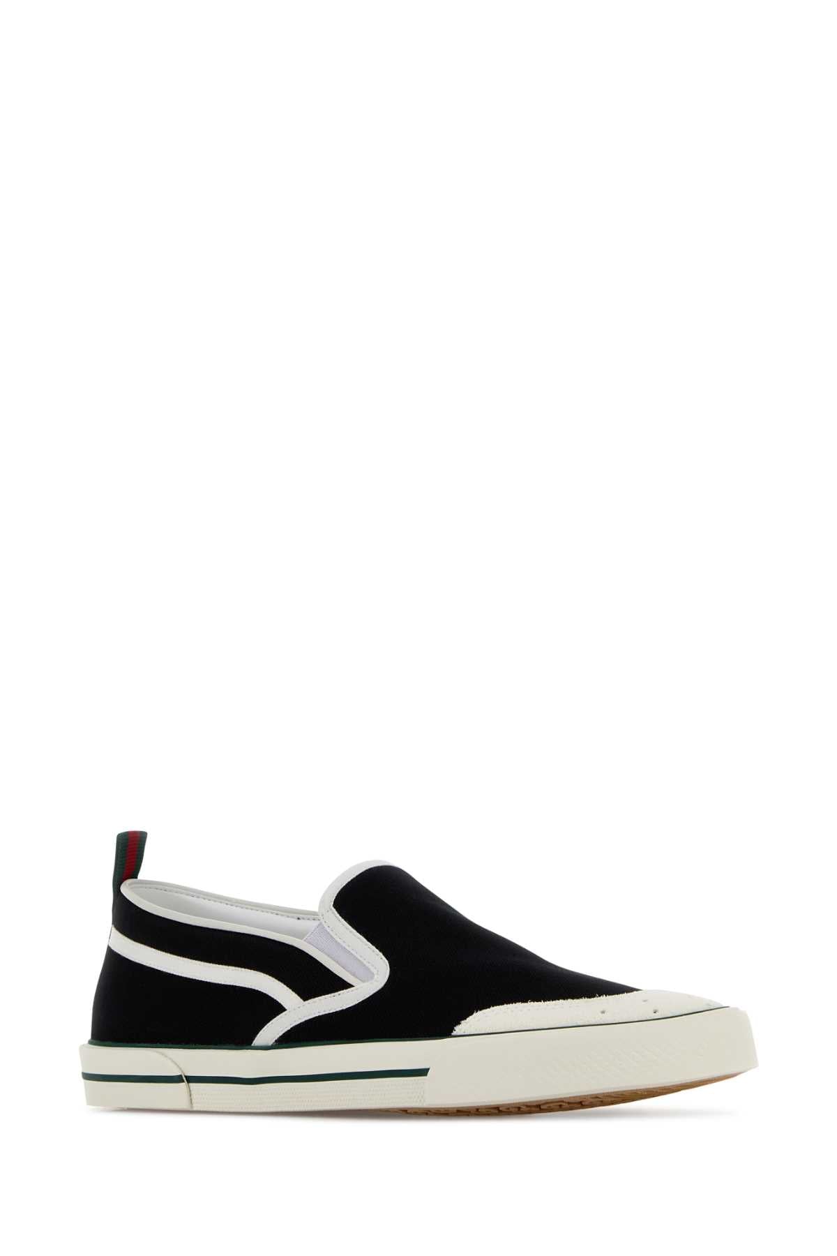 Gucci Fabric upper and rubber sole shoe
