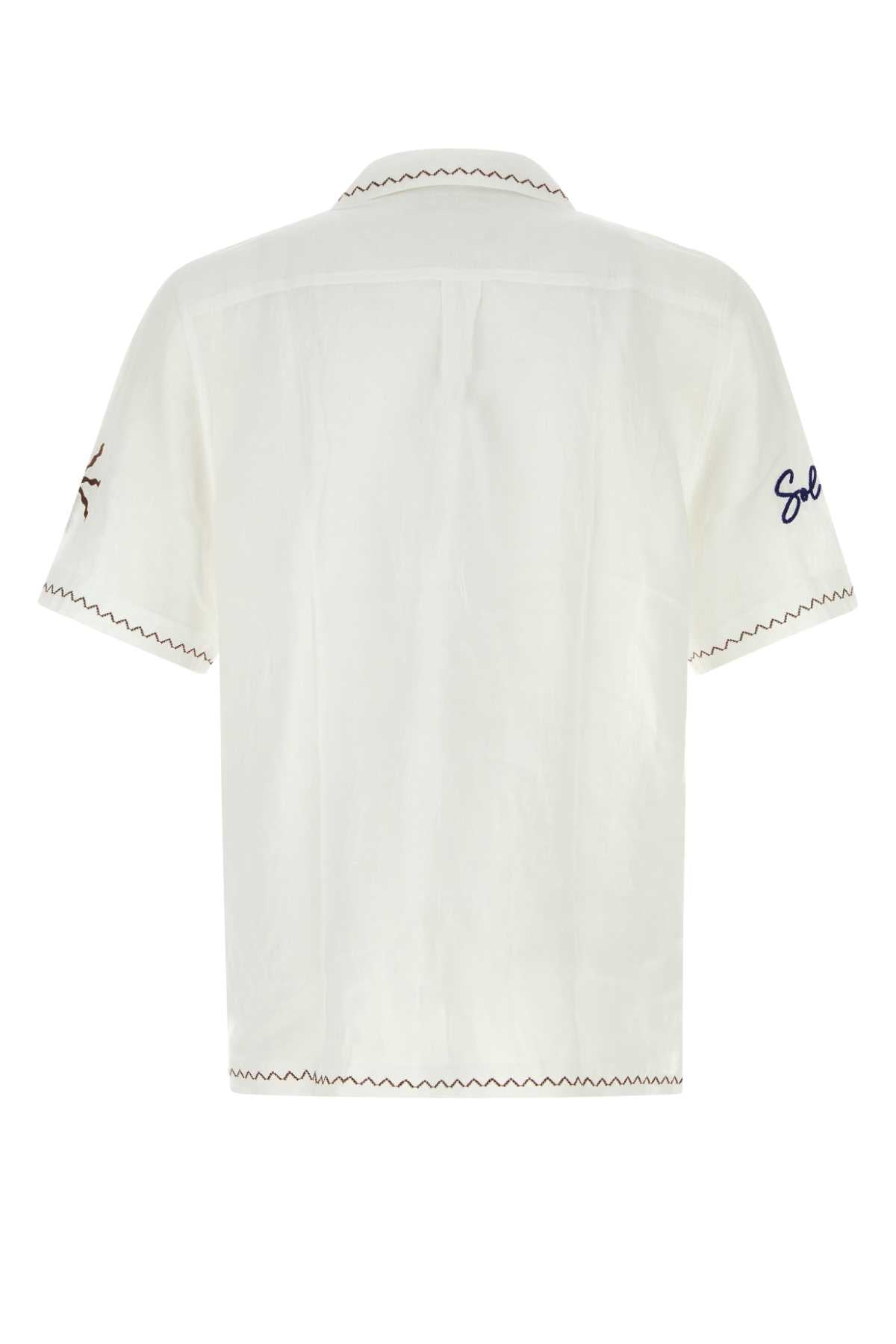 ALVES LINEN SHIRT S/S SOL E MAR EMBROIDERY SHIRTS