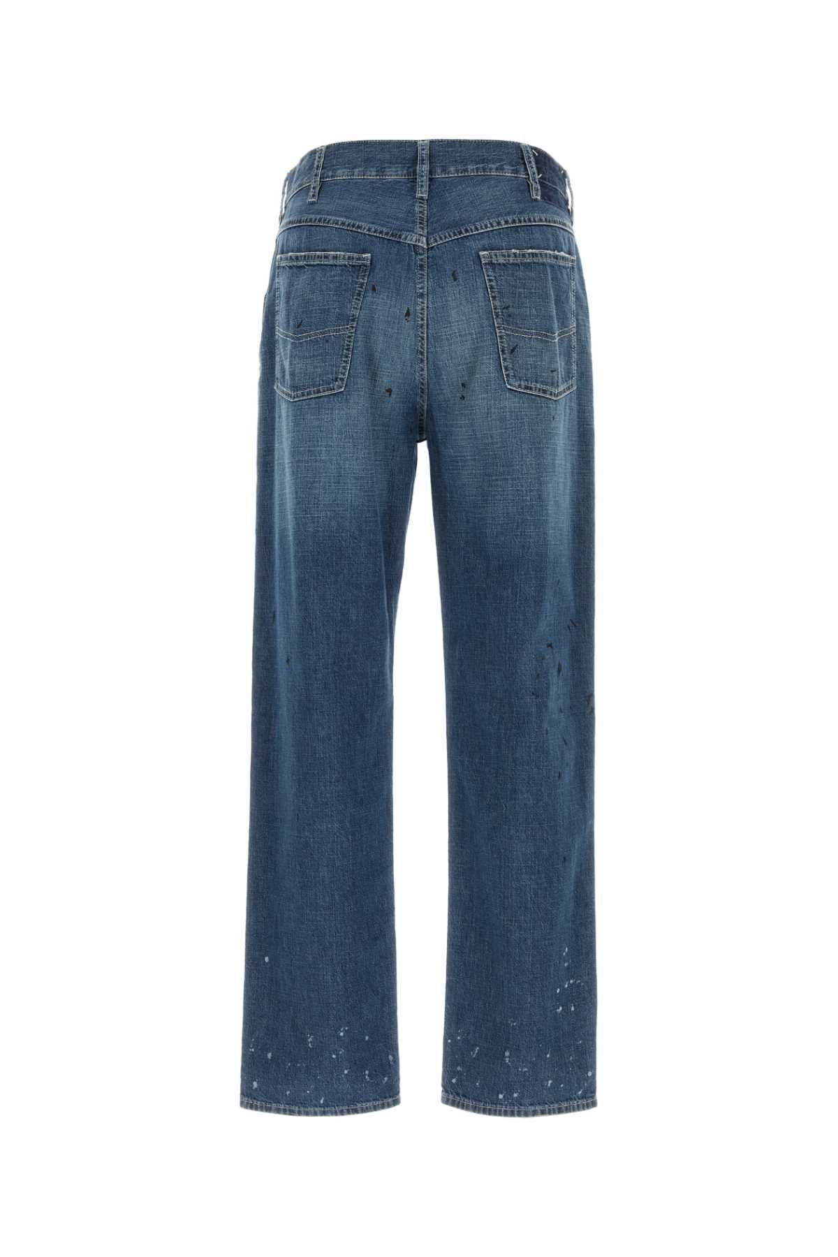 Maison Margiela Stained denim trousers