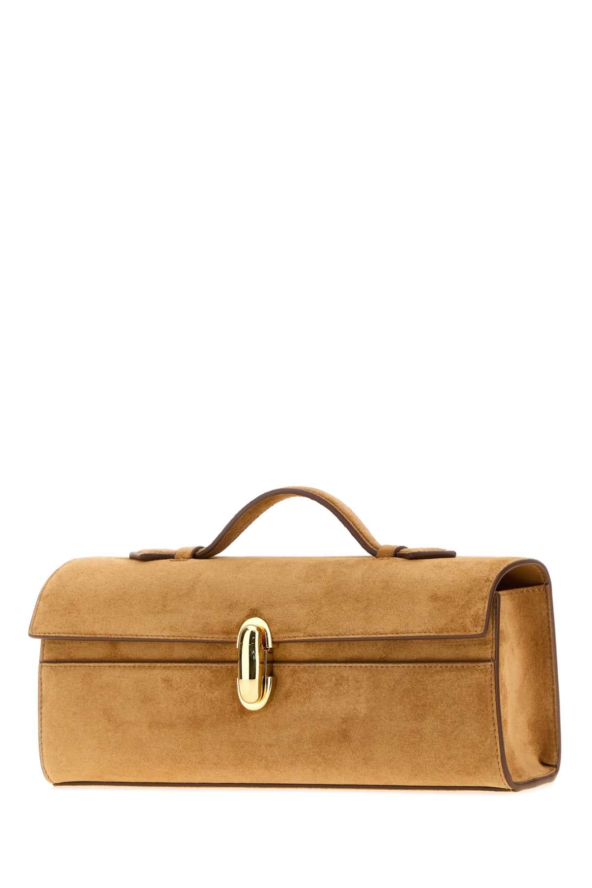 SLIM SYMMETRY POCHETTE IN SUEDE HANDBAGS