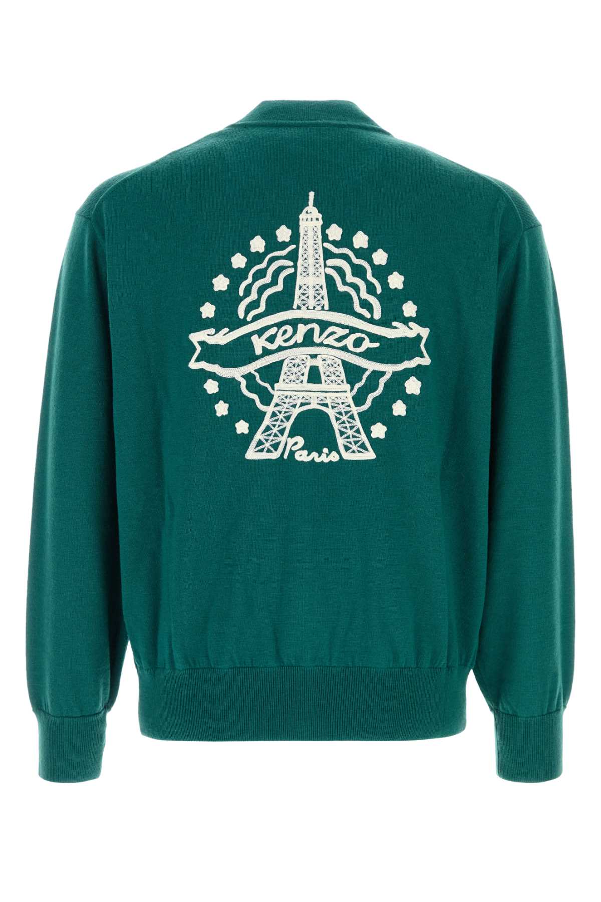 RWS KENZO EIFFEL TOWER DESIGN ZIP UP CARDIGAN KNITWEARS