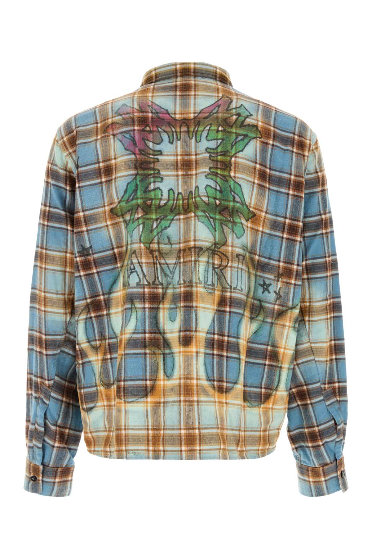 MA QUAD BLEACHED FLANNEL SHIRTS