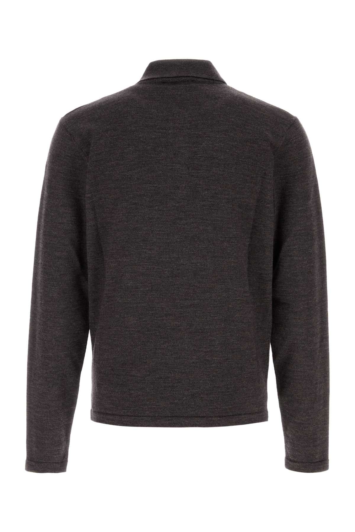 LS KNITTED POLO TOP POLO