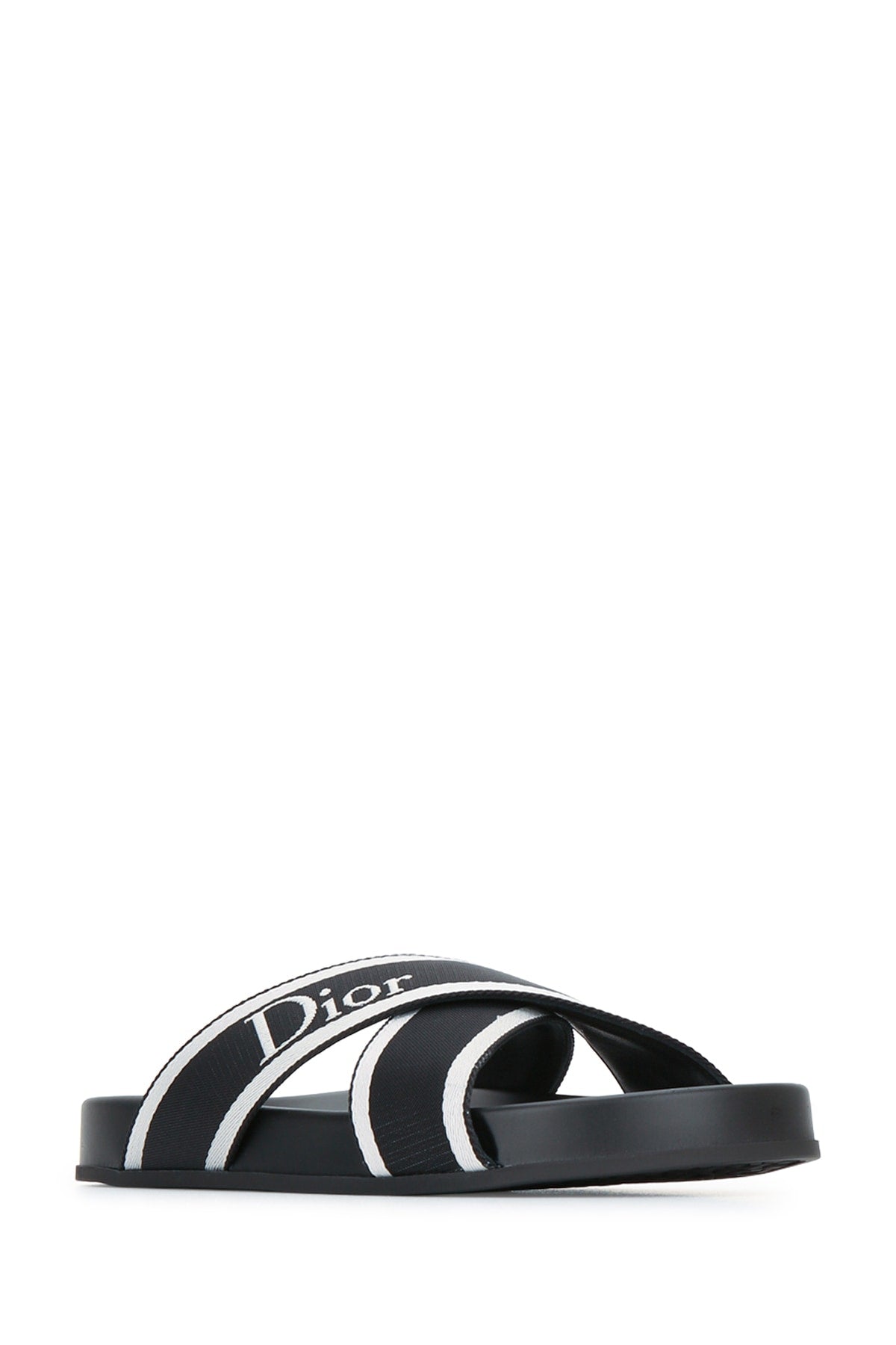 SLIDE INCROCIO BLU E BIANCA DIOR SLIPPERS