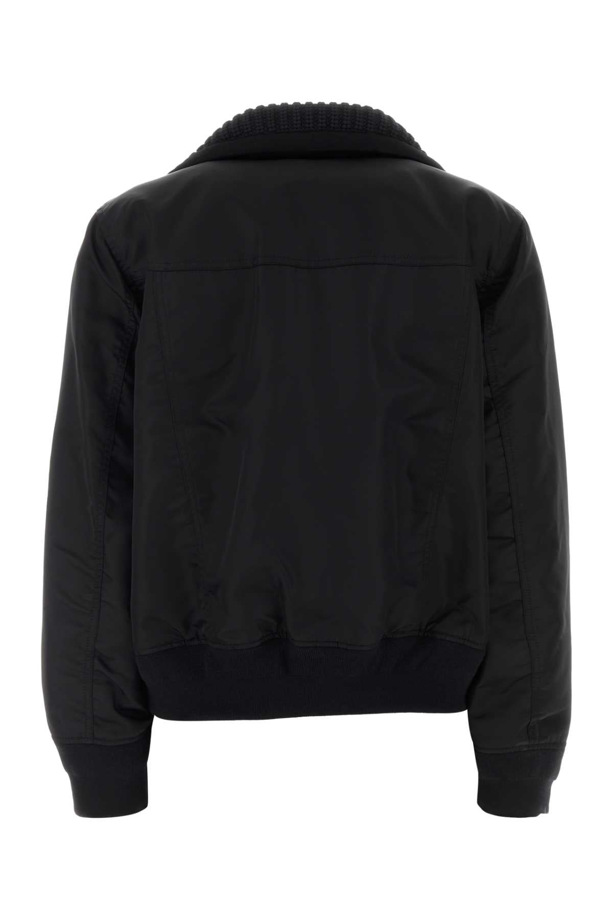 NYLON TWILL X WOOL MELTON BLOUSON BLAZERS AND VESTS