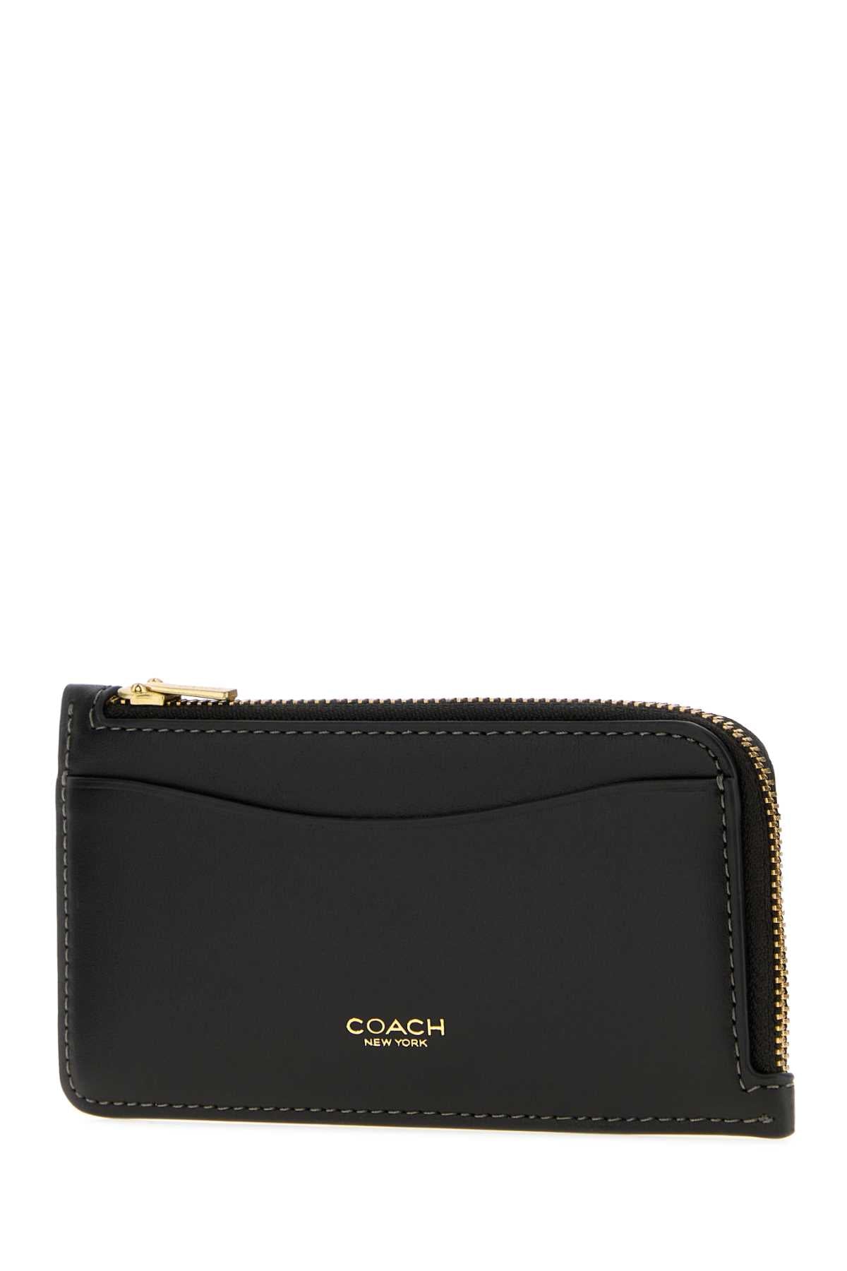 REFINED CALF LEATHER NEW YORK ZIP CARD CASE PORTADOCUMENTI