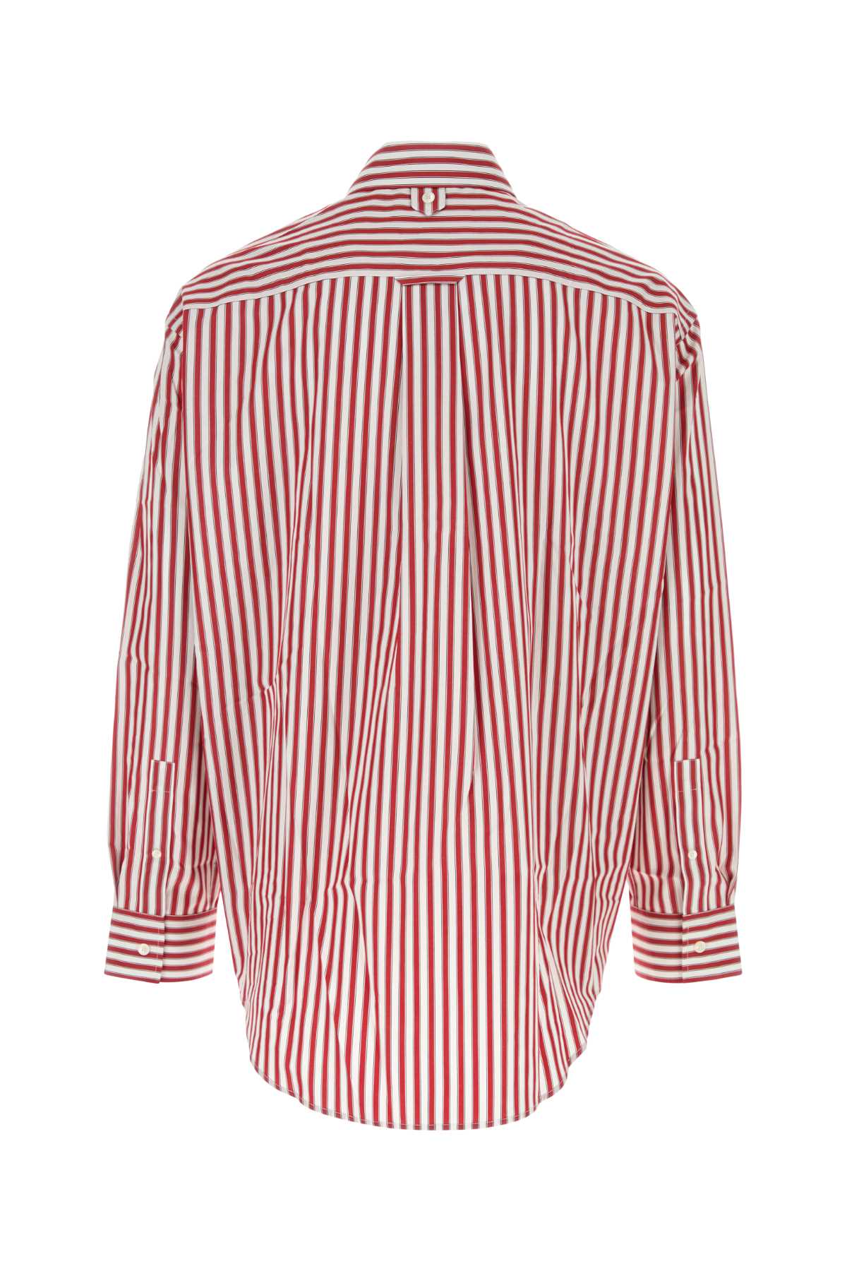 LARGEFITSHIRTWITHEMBOSSEDAMIDECOEURATPATCHPOCKET SHIRTS