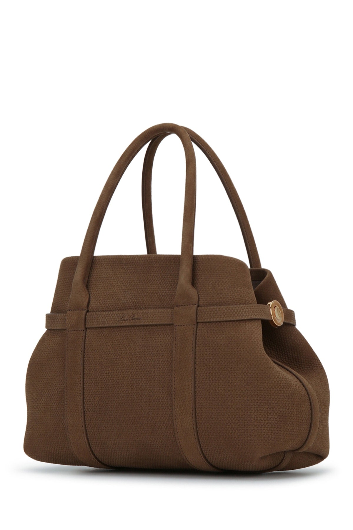 GHIERA SHOPPER SMALL TEXTURED NUBUCK HANDBAGS