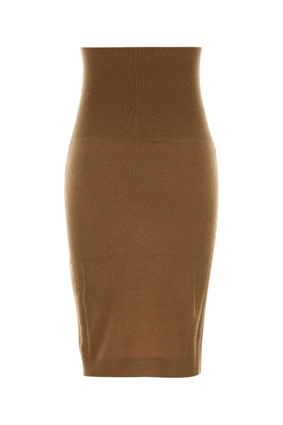 Wool Knit Pencil Skirt SKIRTS