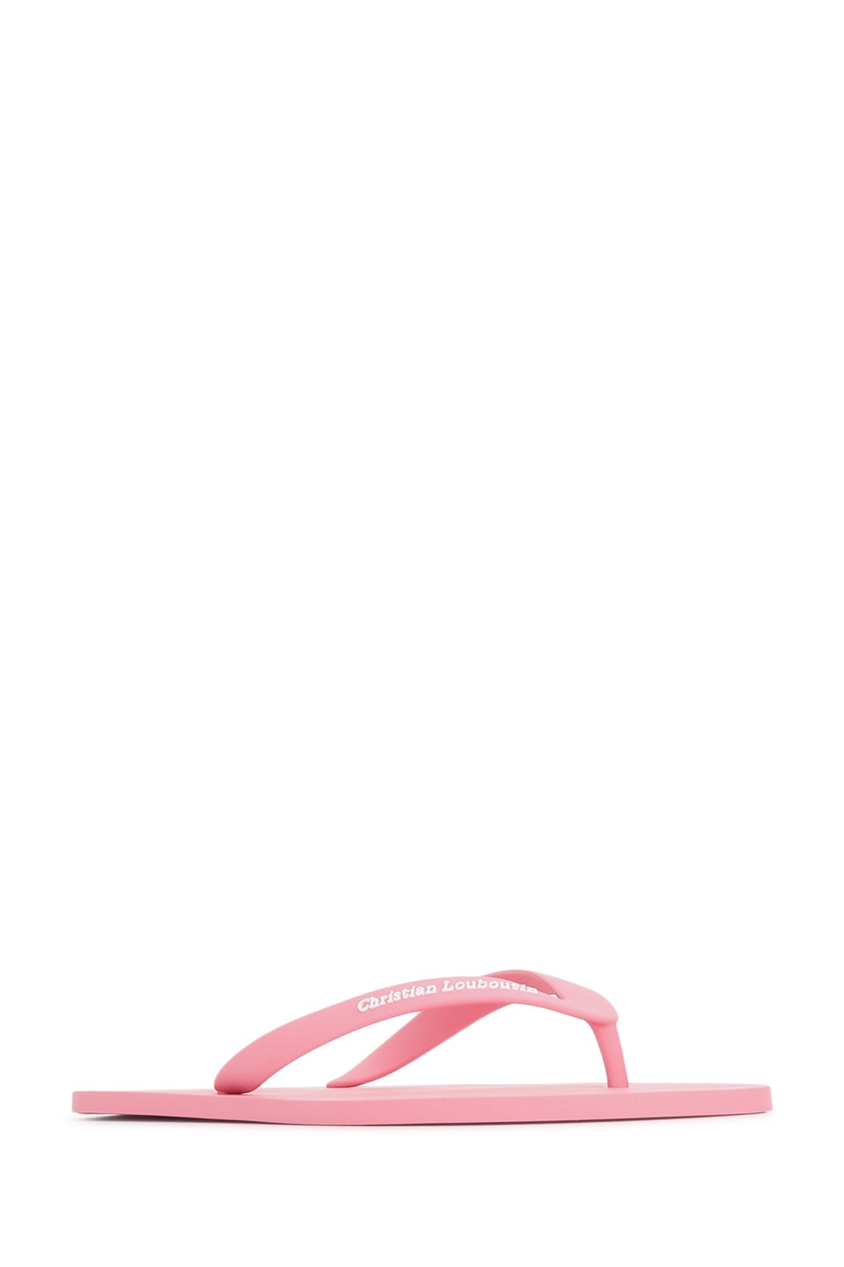 THE CHRISTIAN LOUBOUTIN SUMMER FLAT RUBBER SLIPPERS