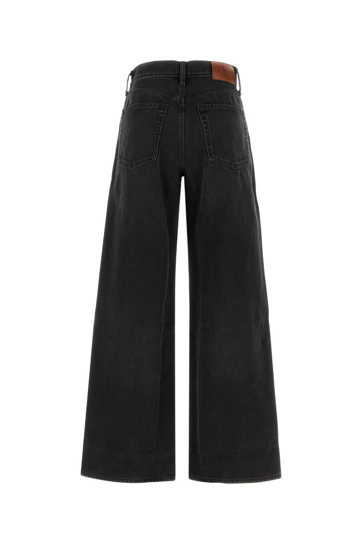 THE WIDE LEG EVENING BLACK JEANS
