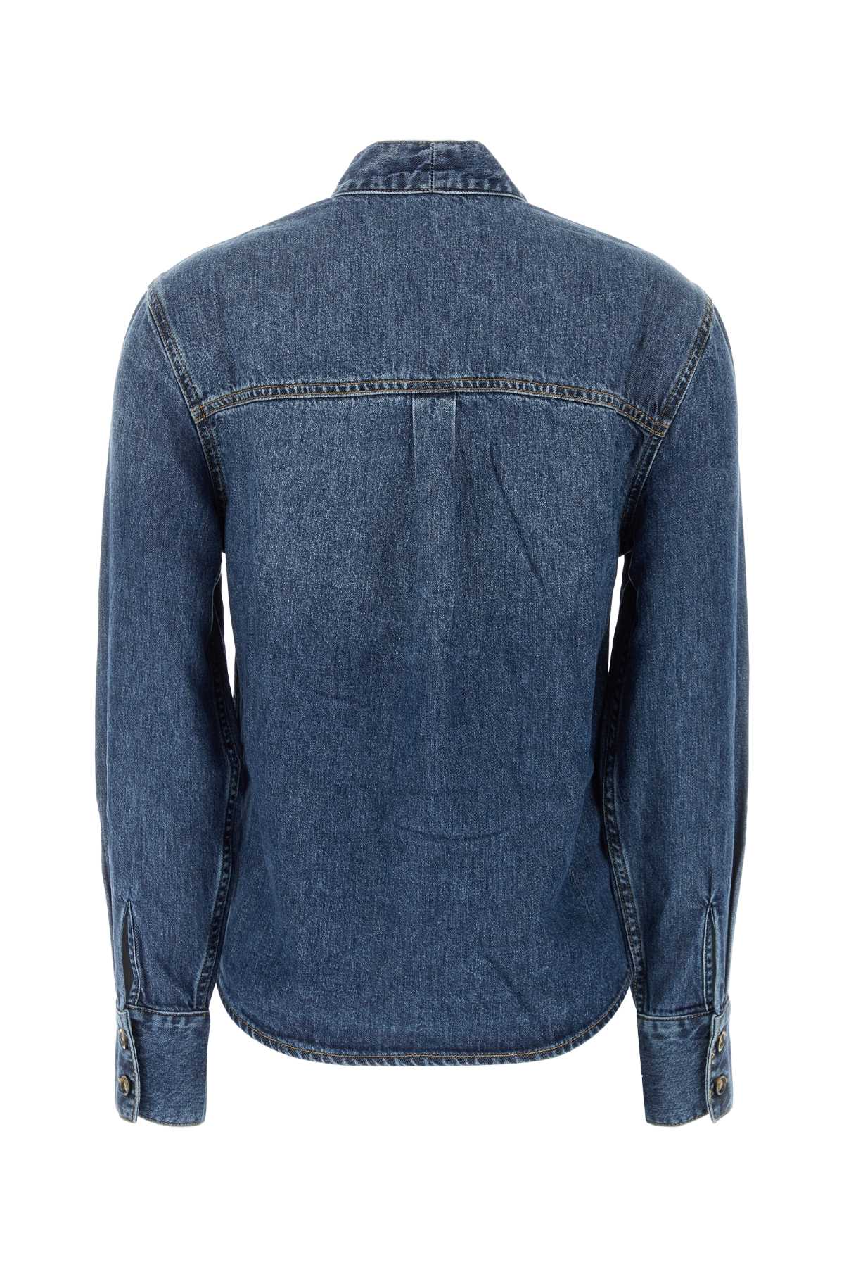 DENIM TIE NECK SHIRT PANTS