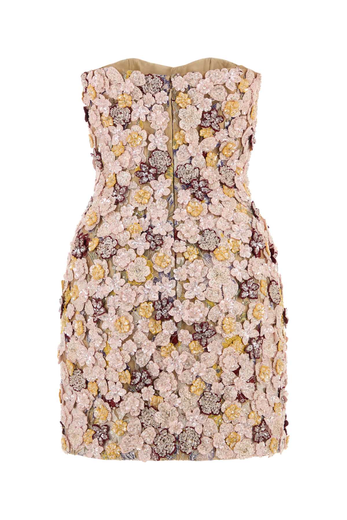 SIRRA EMBROIDERED &
BEADED FLORAL LACE
MINI DRESS DRESSES