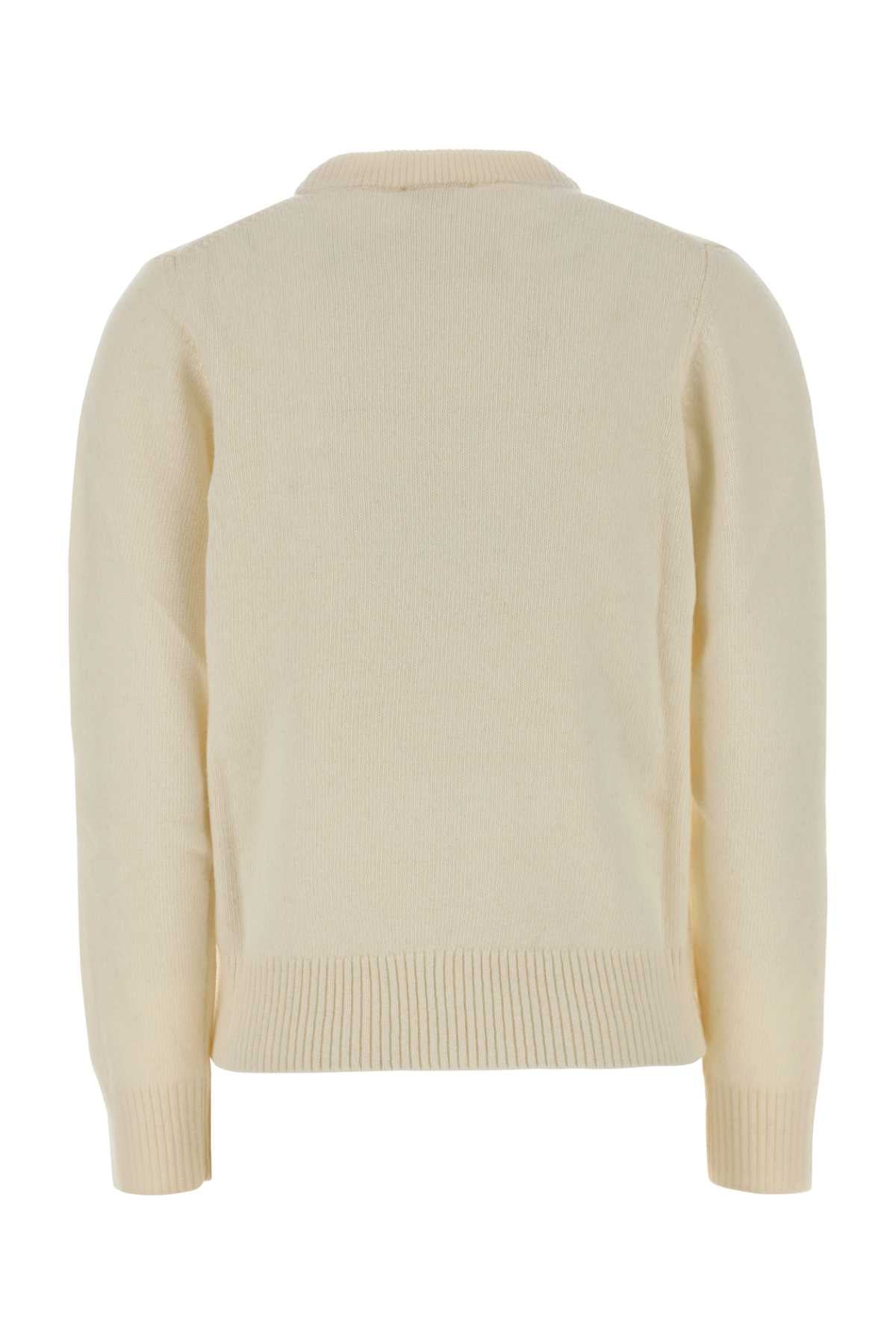 Graphic Wool Sweater Teddy Mushroom KNITWEARS