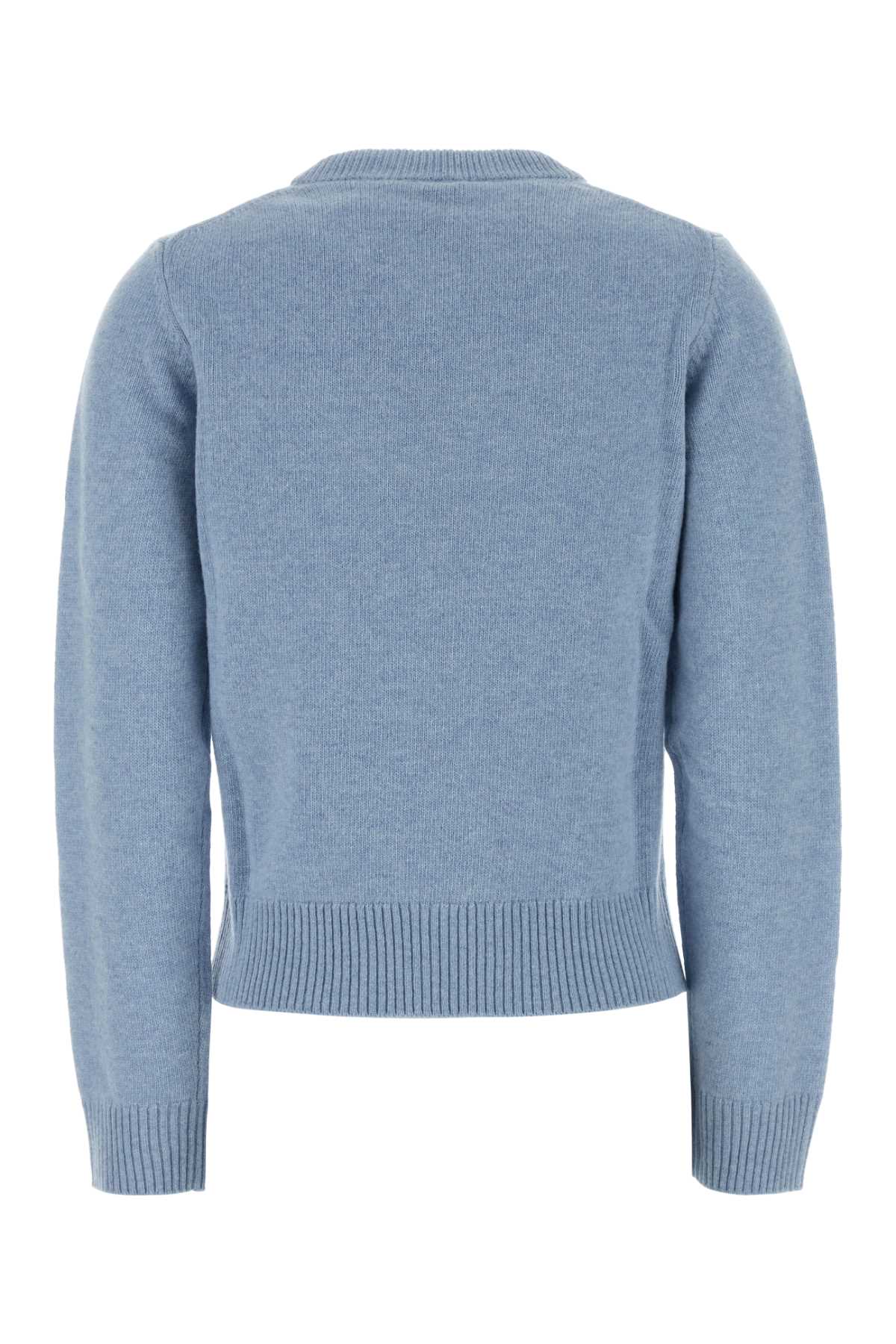 Graphic Wool Sweater Flowers KNITWEARS