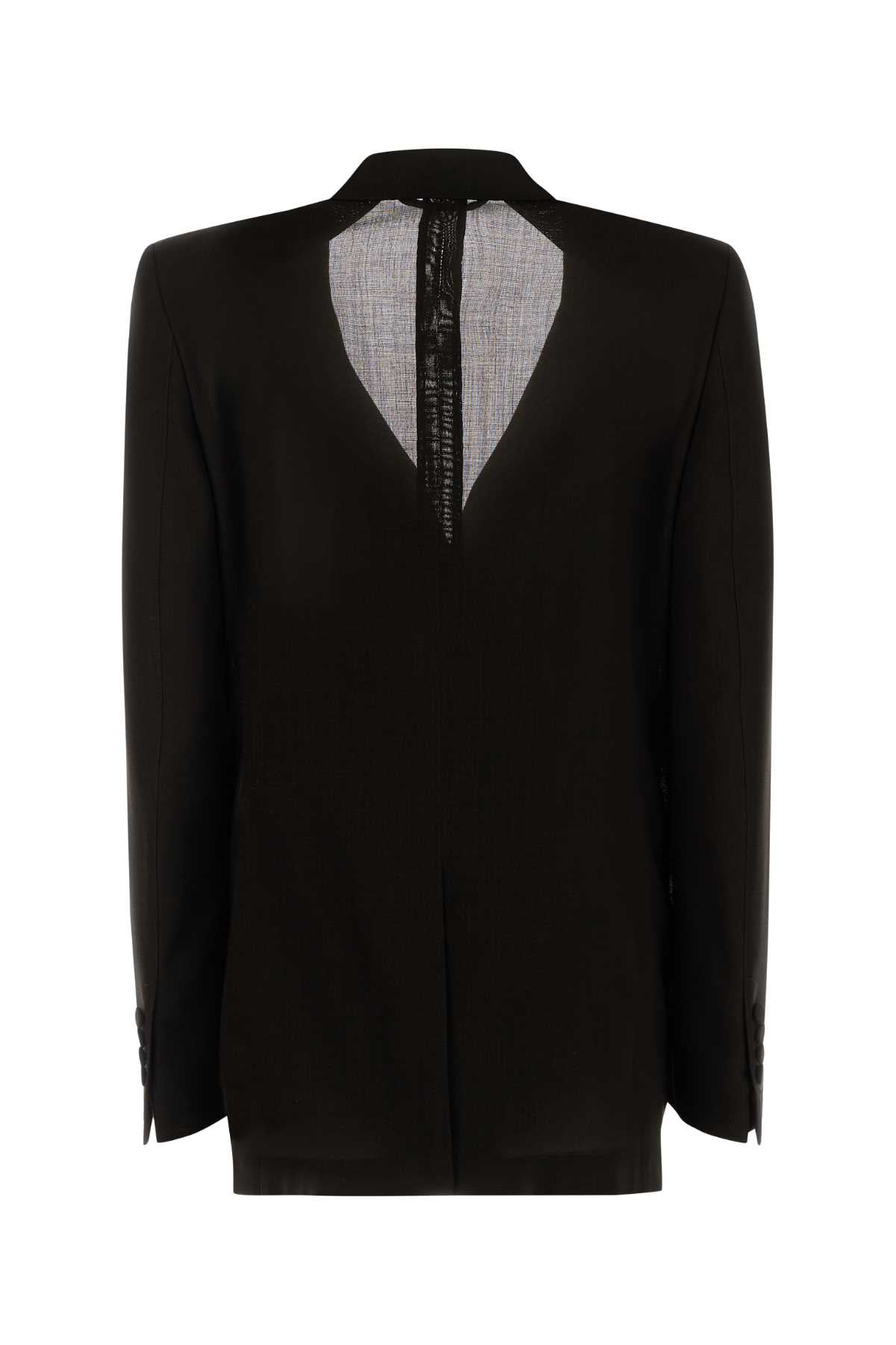LIGHT VIRGIN WOOL DOUBLE BREASTED JACKET BLAZERS AND VESTS