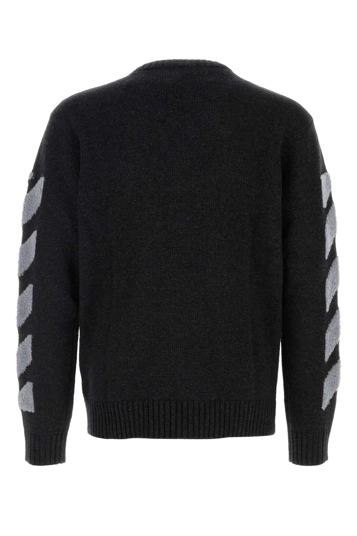 DIAG FUZZY KNIT CREWNECK KNITWEARS