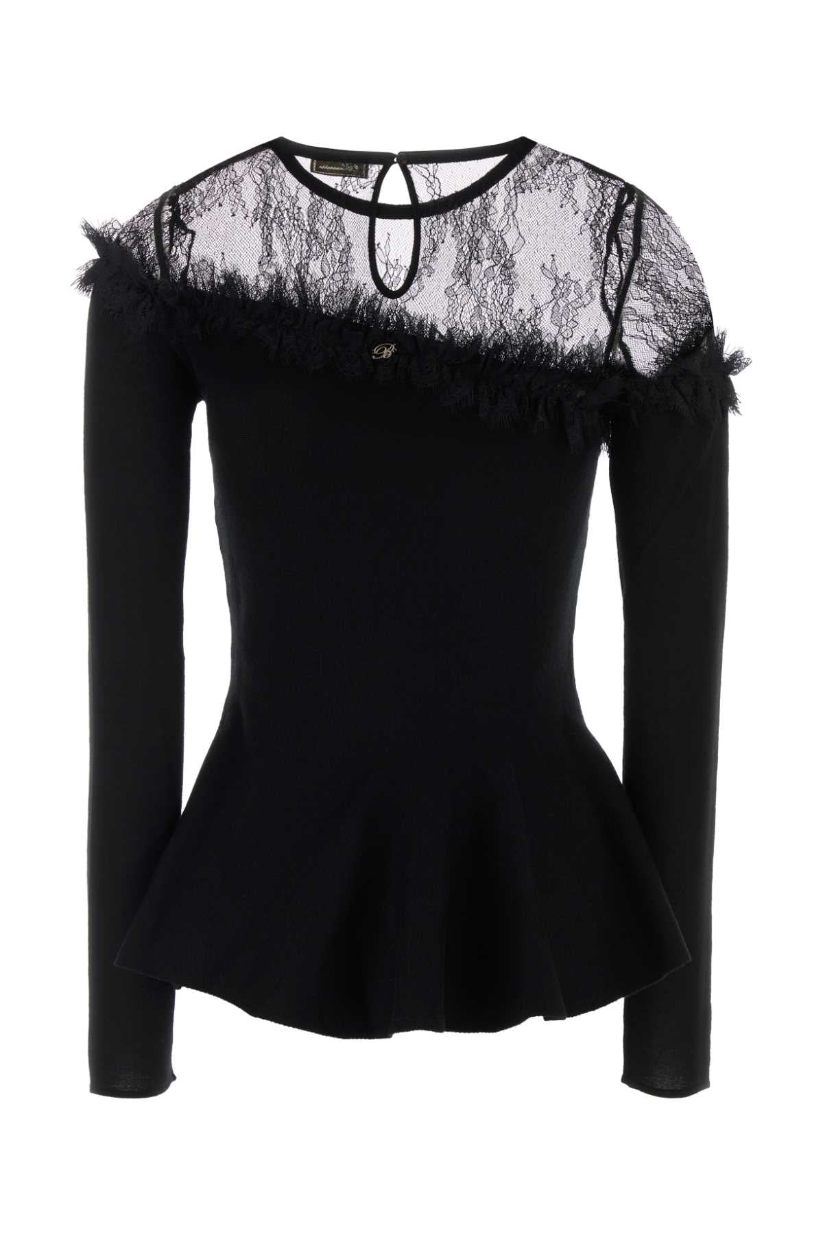 MAGLIA INSERTO PIZZO KNITWEARS