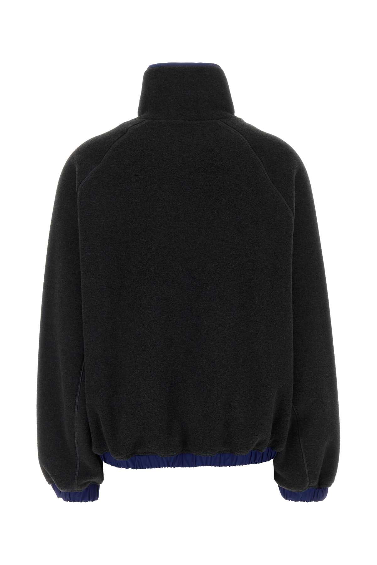 AMIHALFZIPPEDVAREUSEWITHNYLONDETAILS SWEATSHIRTS