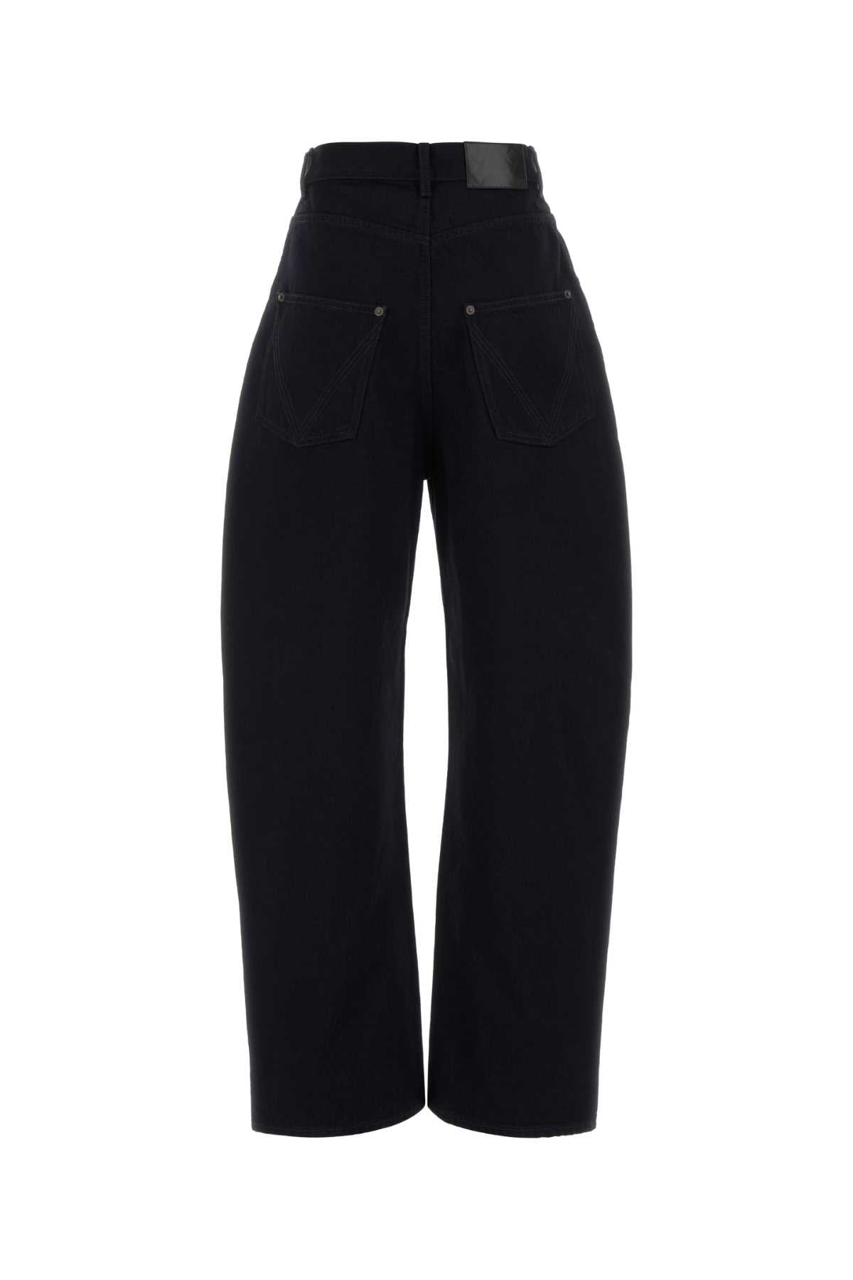 DENIM WIDE LEG DARK BLU BACK TAG JEANS