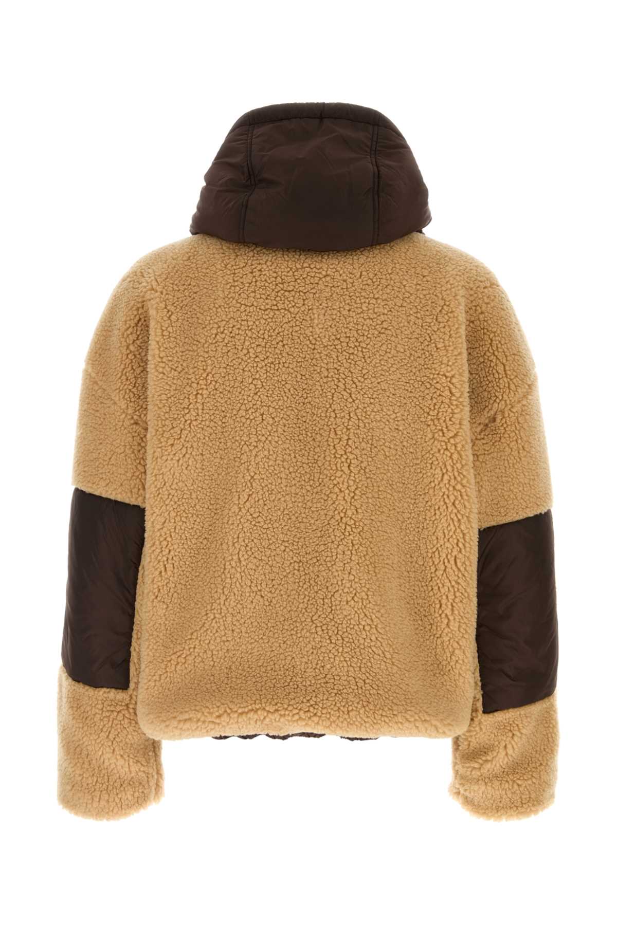 REVERSIBLE HOODED TEDDY JACKET JACKETS