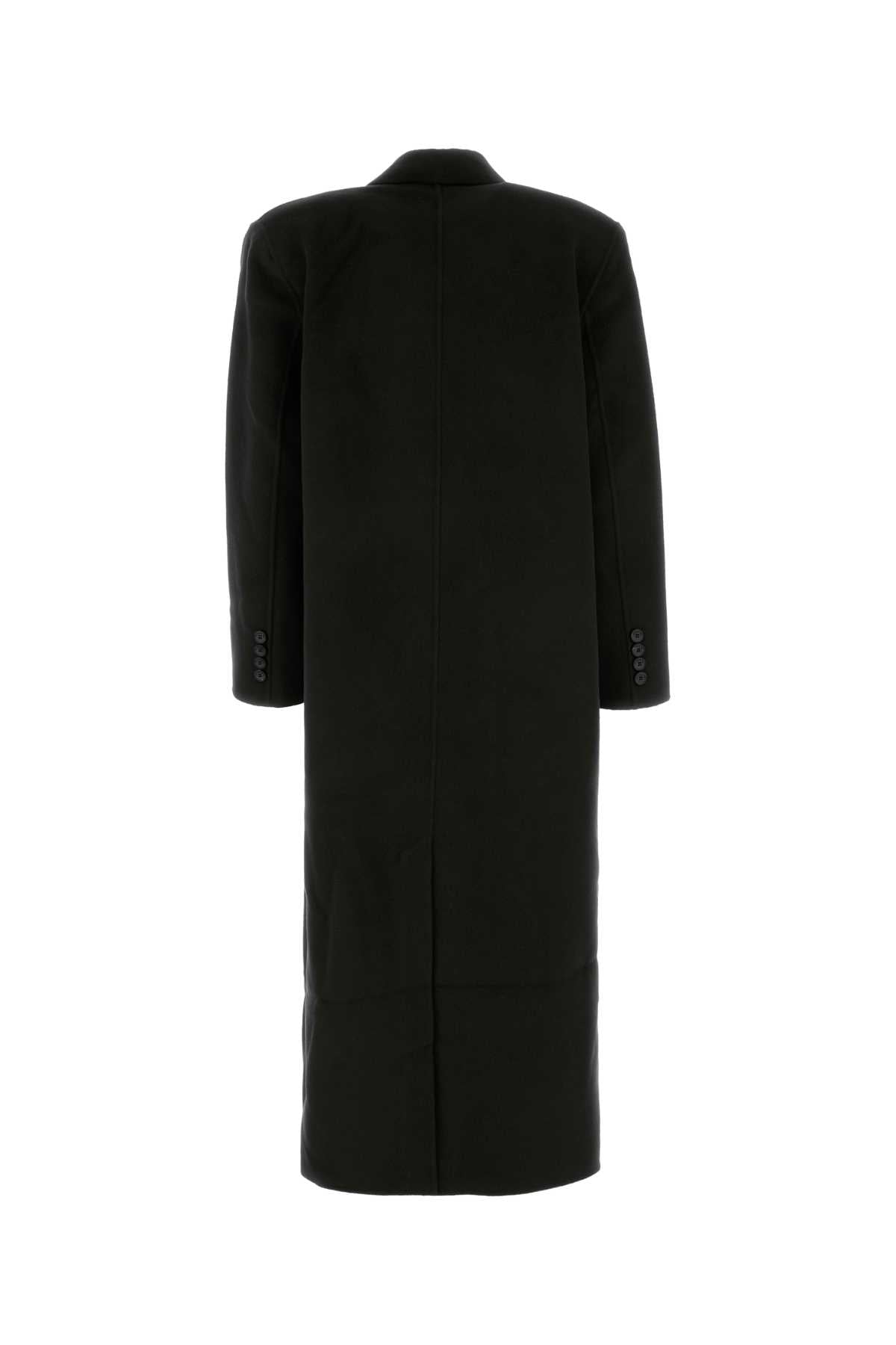 GAIA DOUBLE BREASTED COAT - BLACK COATS