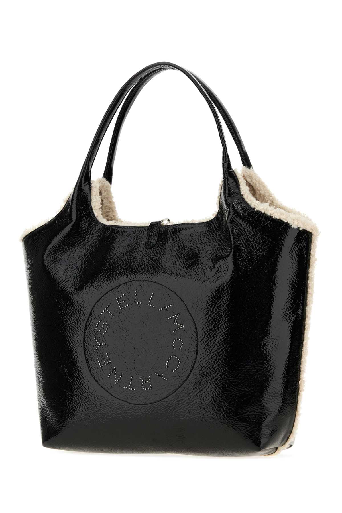 LOGO REVESIBLE TOTE BAG CRACKED PATENT ALTER MAT & CROSSBODY BAGS