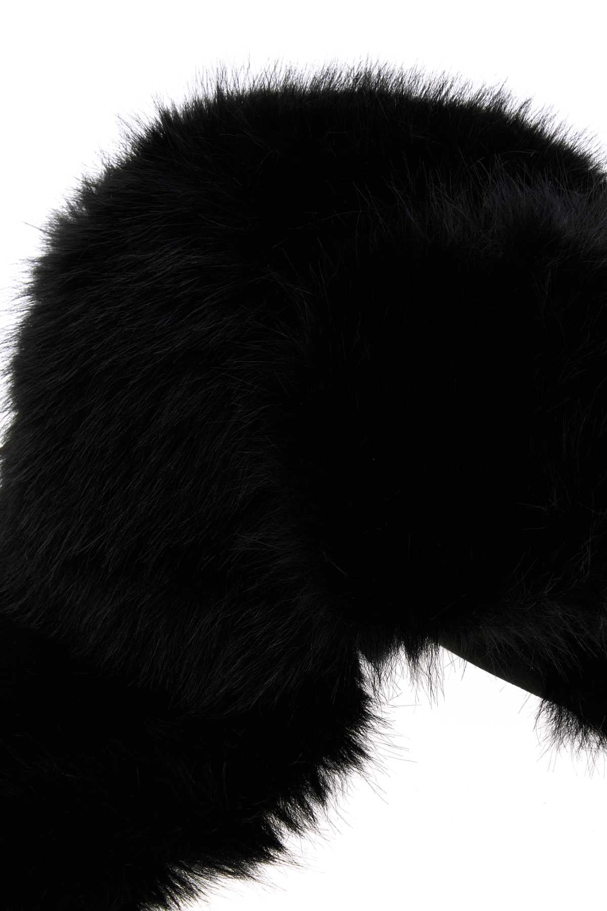 FUR HAT PLUSH FABRIC & ALTER SUEDE HATS AND HAIRBANDS