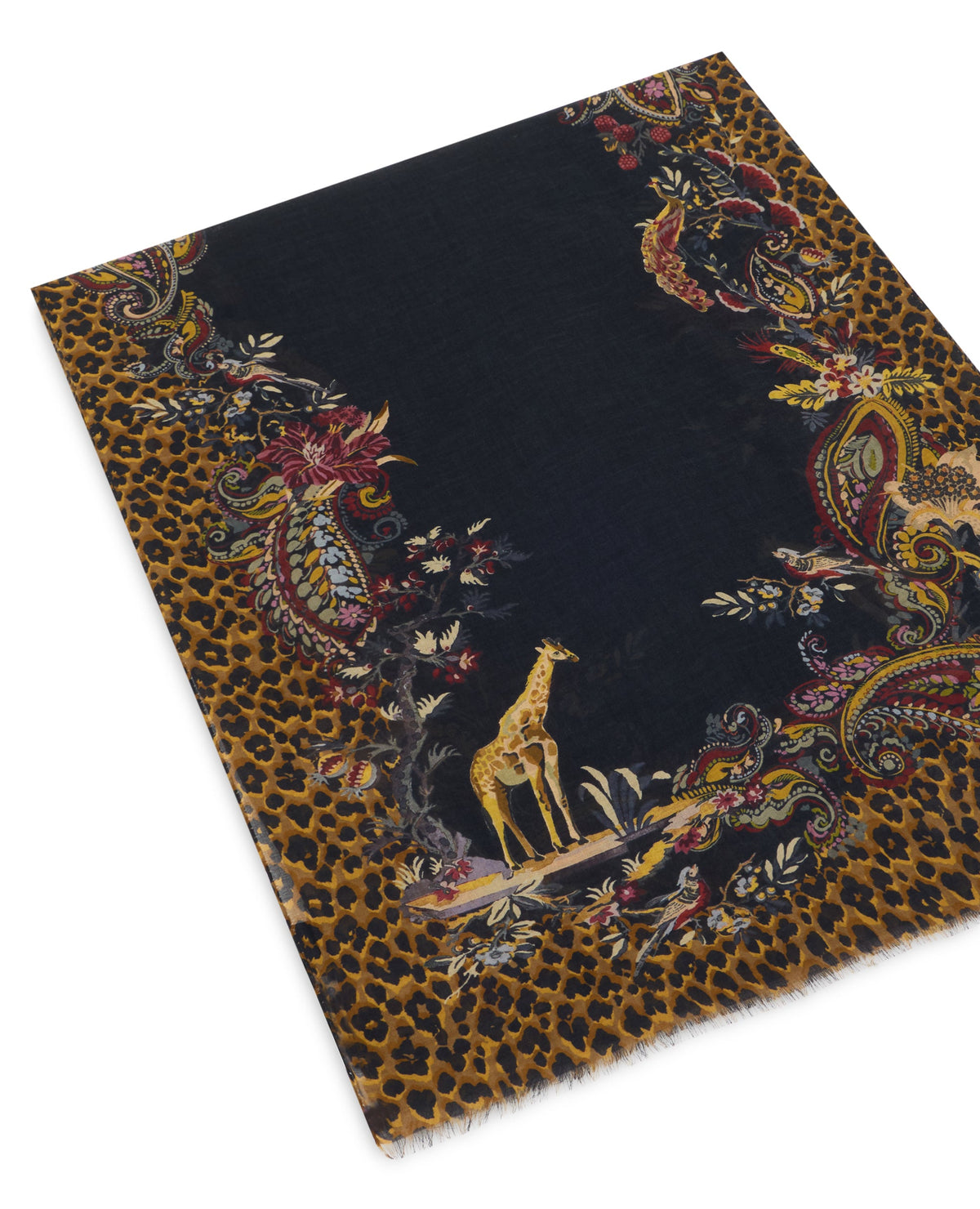 Scarf with animal print ACC