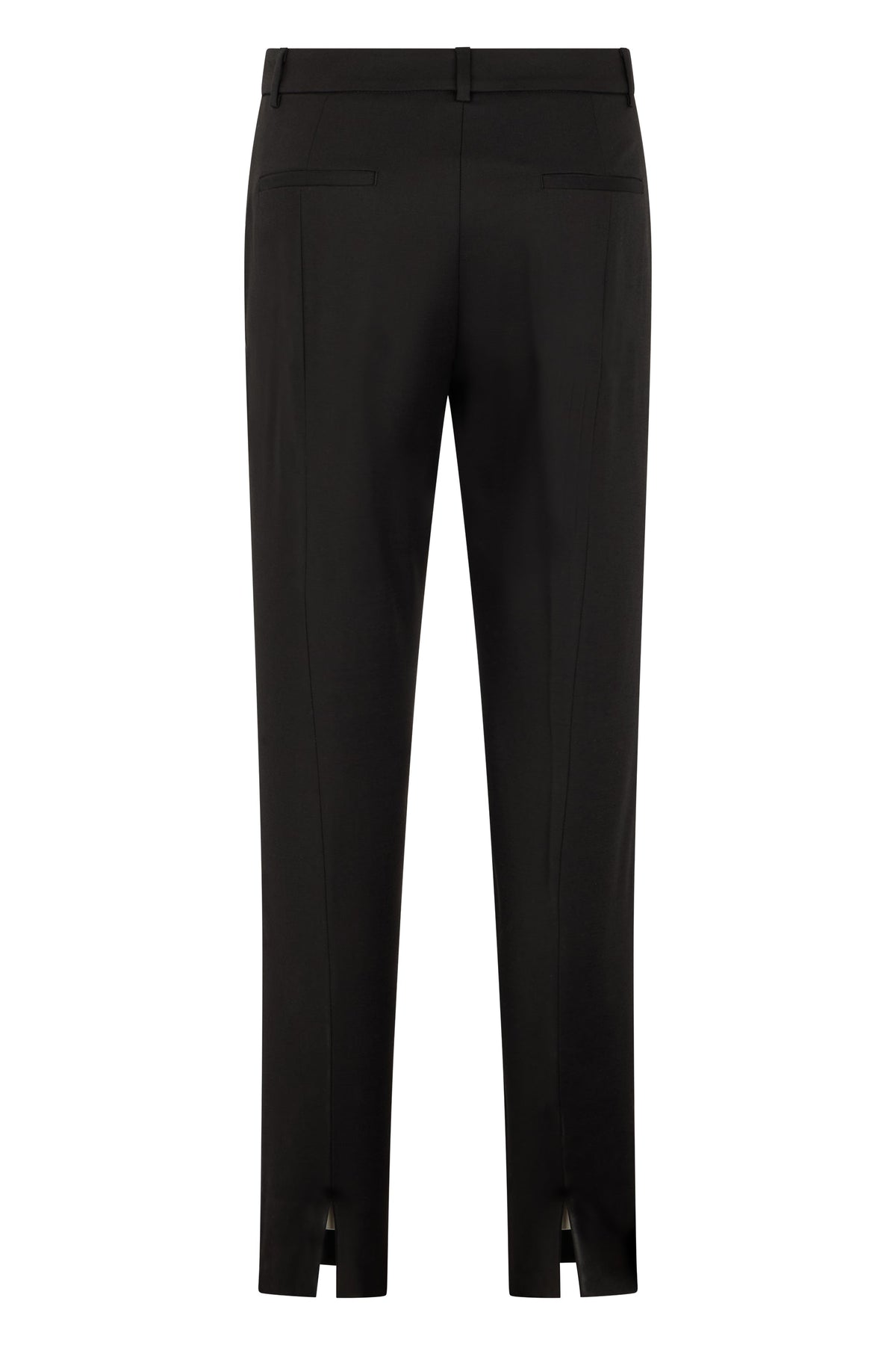 Straight leg cotton blend pants with elastane RTW