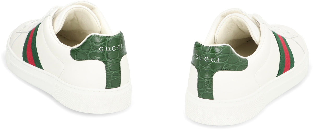 Gucci Ace leather low-top sneakers